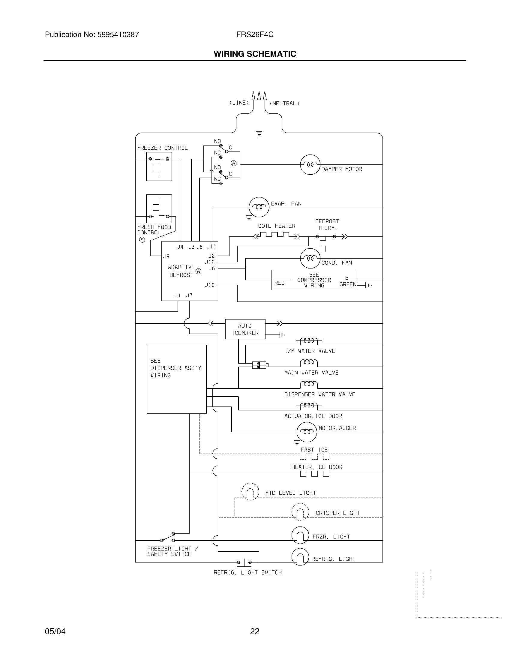 22 - WIRING SCHEMATIC