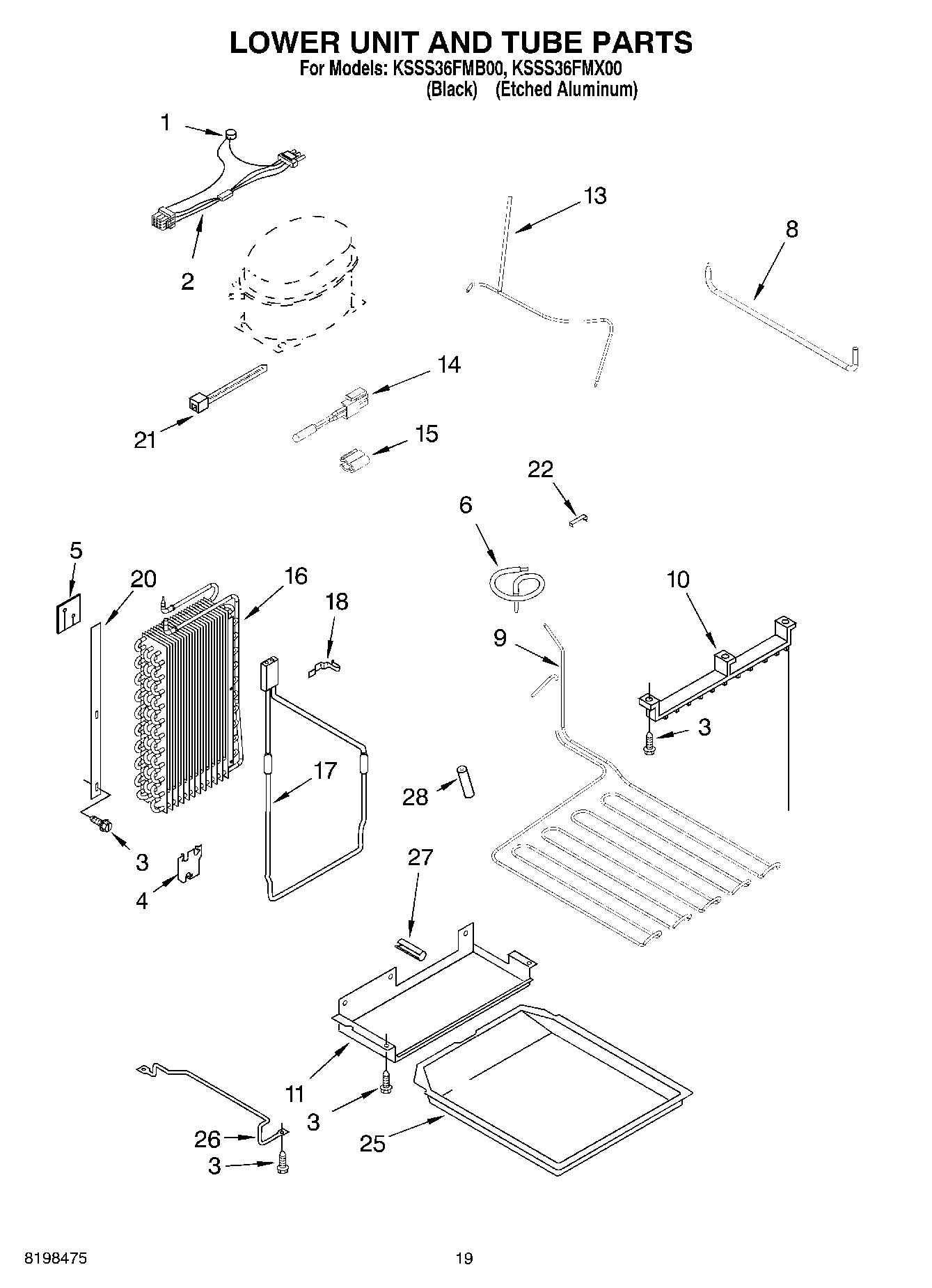 12 - LOWER UNIT AND TUBE PARTS
