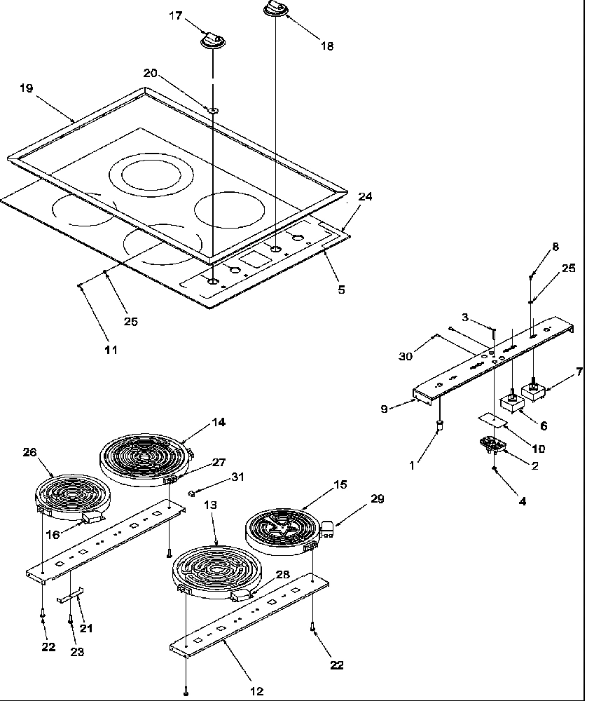 01 - COOKTOP ASSY