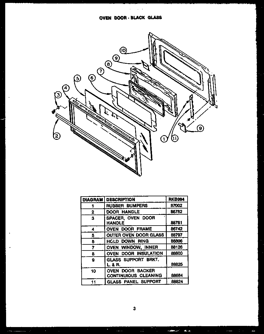 05 - OVENDOOR - BLACK GLASS
