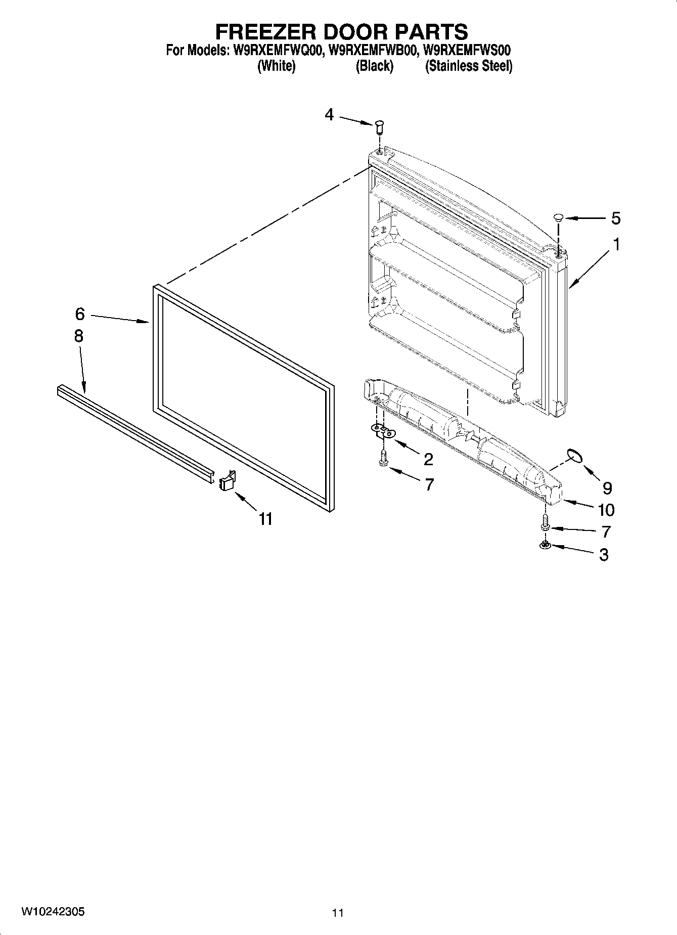 06 - FREEZER DOOR PARTS, OPTIONAL PARTS