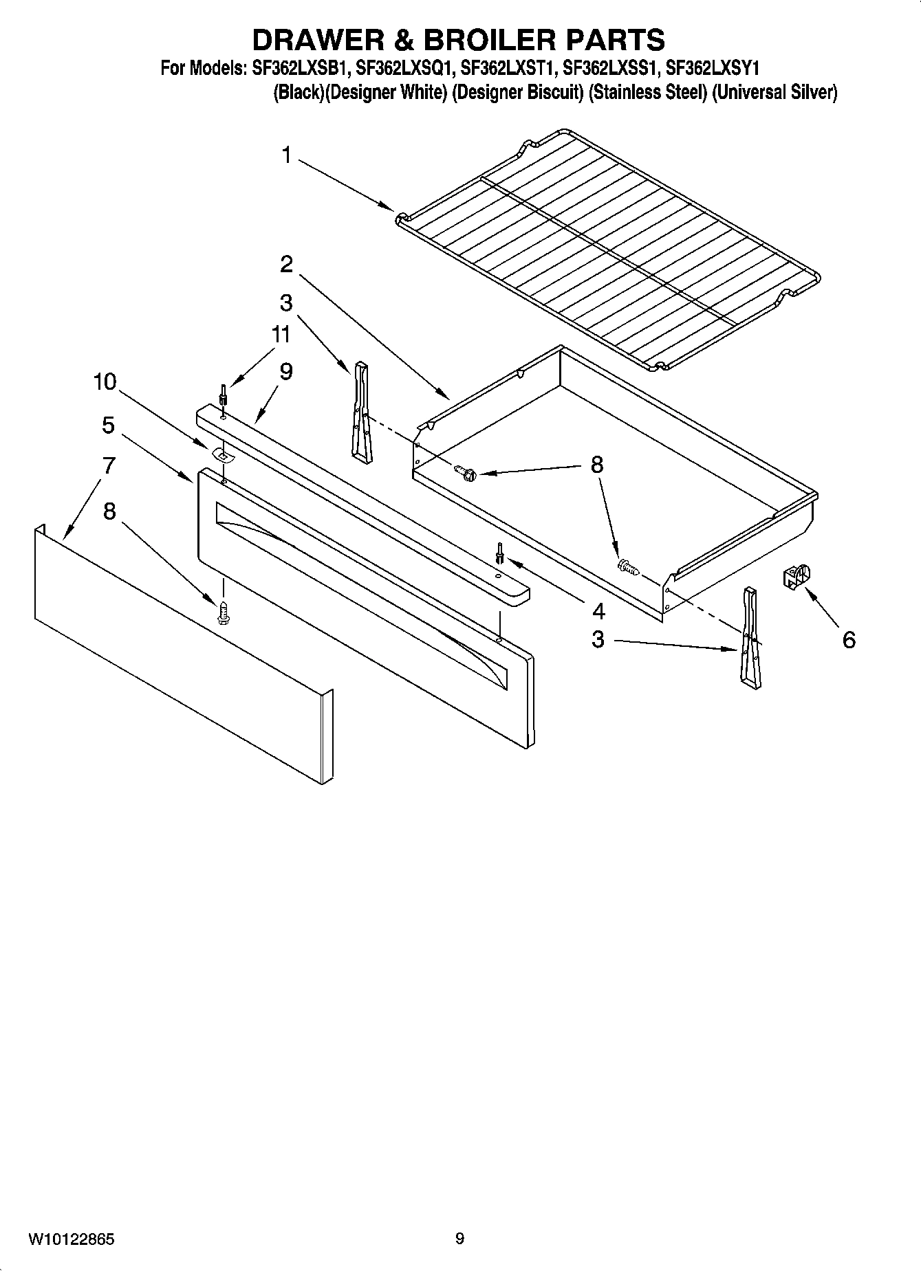 06 - DRAWER & BROILER PARTS, OPTIONAL PARTS
