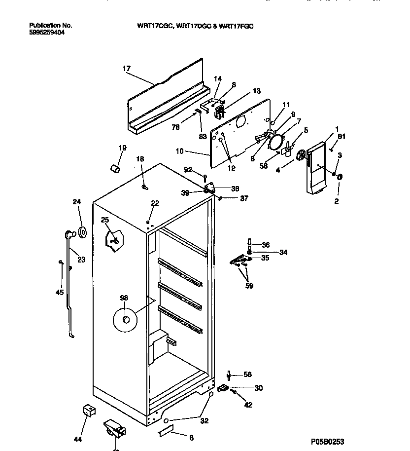 03 - CABINET W/ FAN ASSEMBLY
