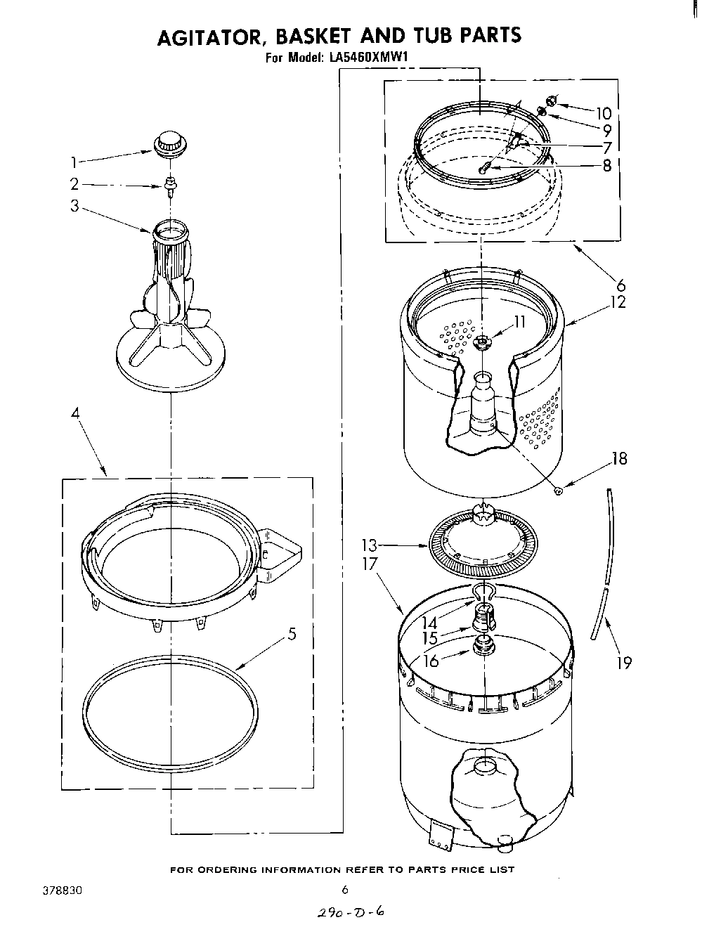 04 - AGITATOR, BASKET AND TUB