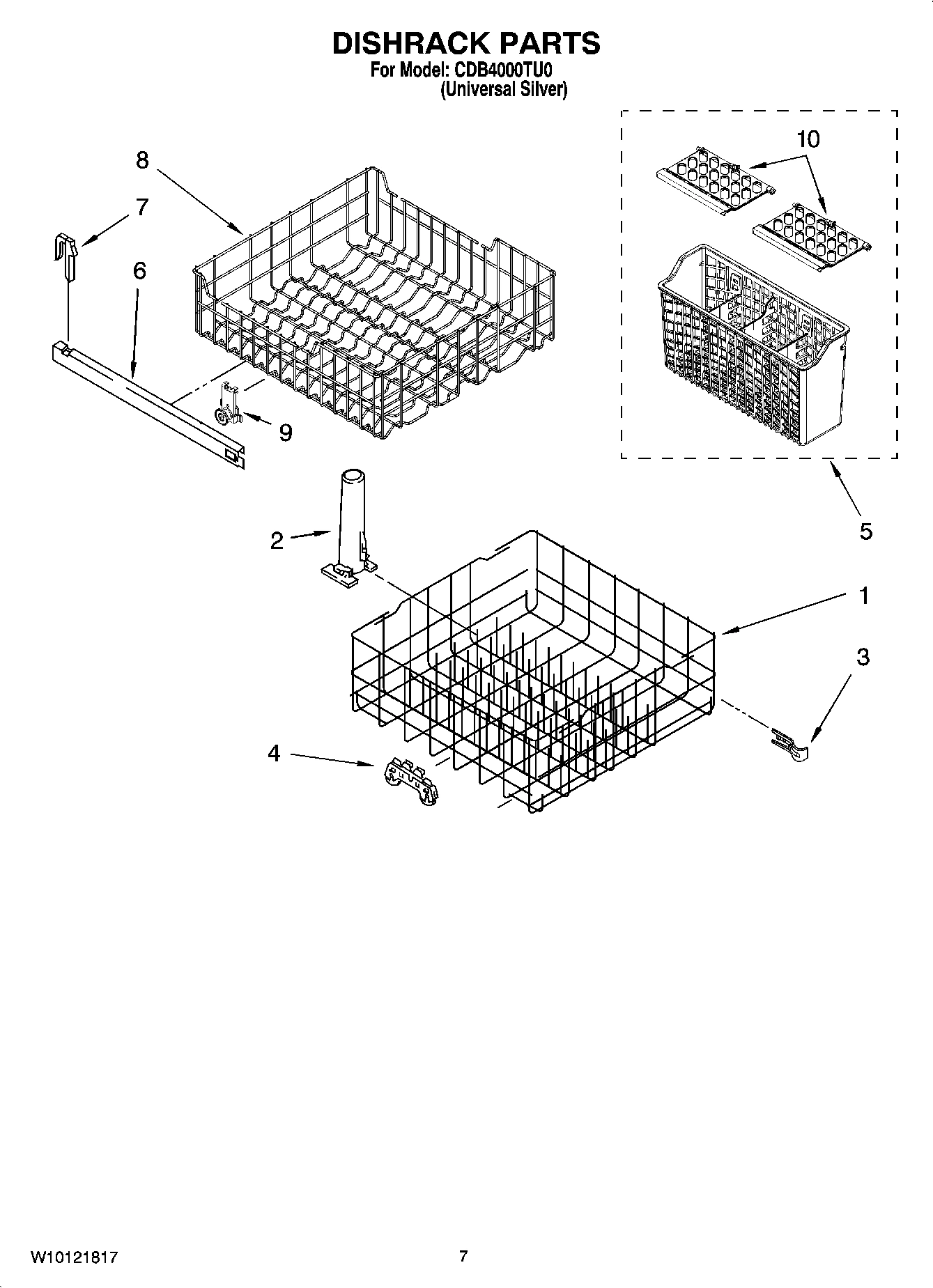 06 - DISHRACK PARTS, OPTIONAL PARTS