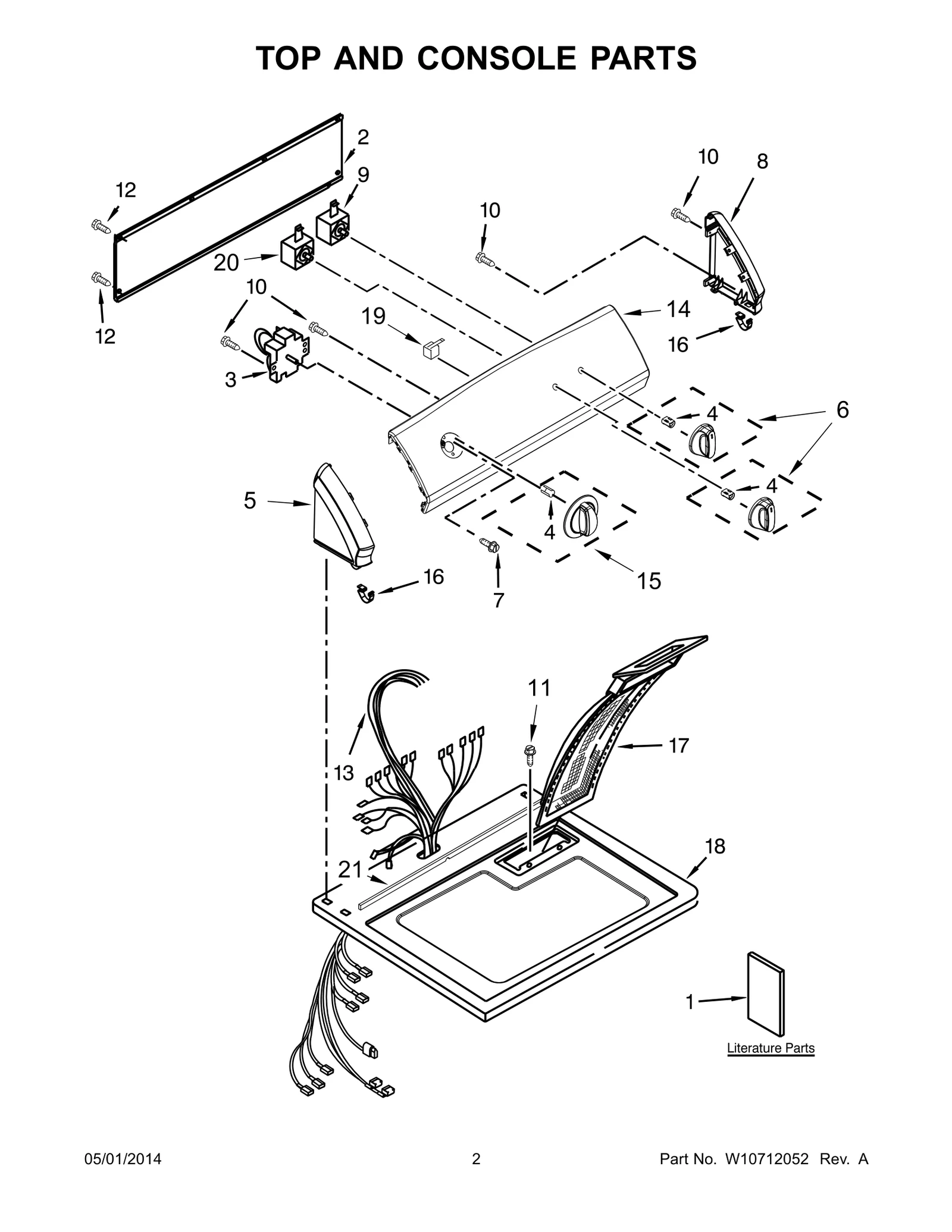 TOP AND CONSOLE PARTS
