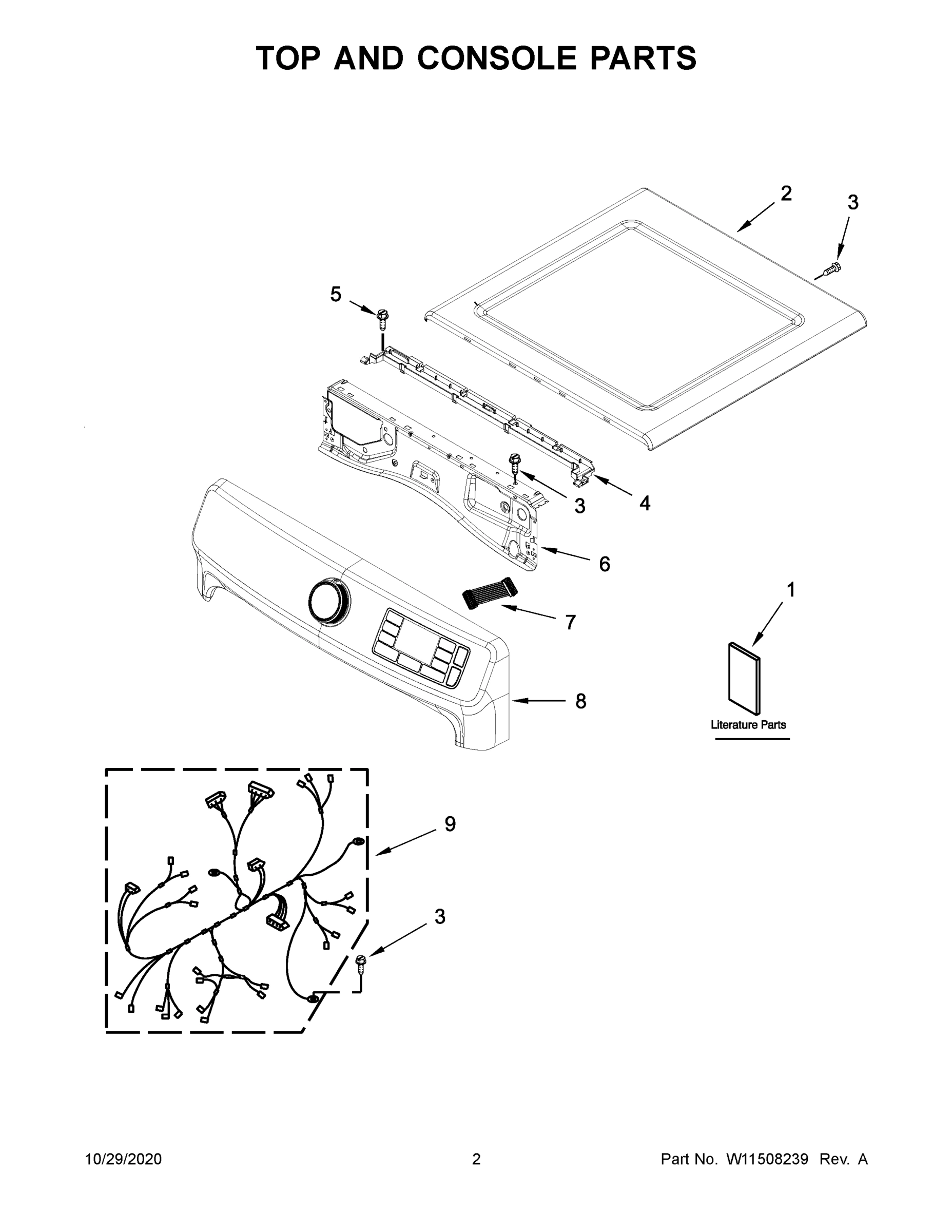 02 - TOP AND CONSOLE PARTS