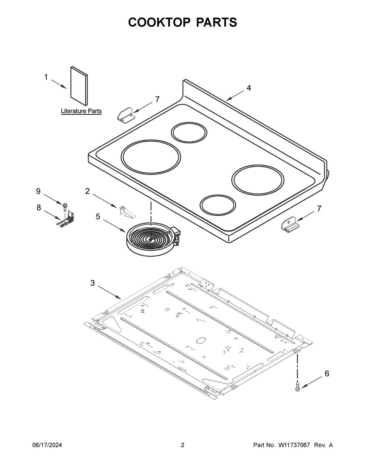 02 - COOKTOP PARTS
