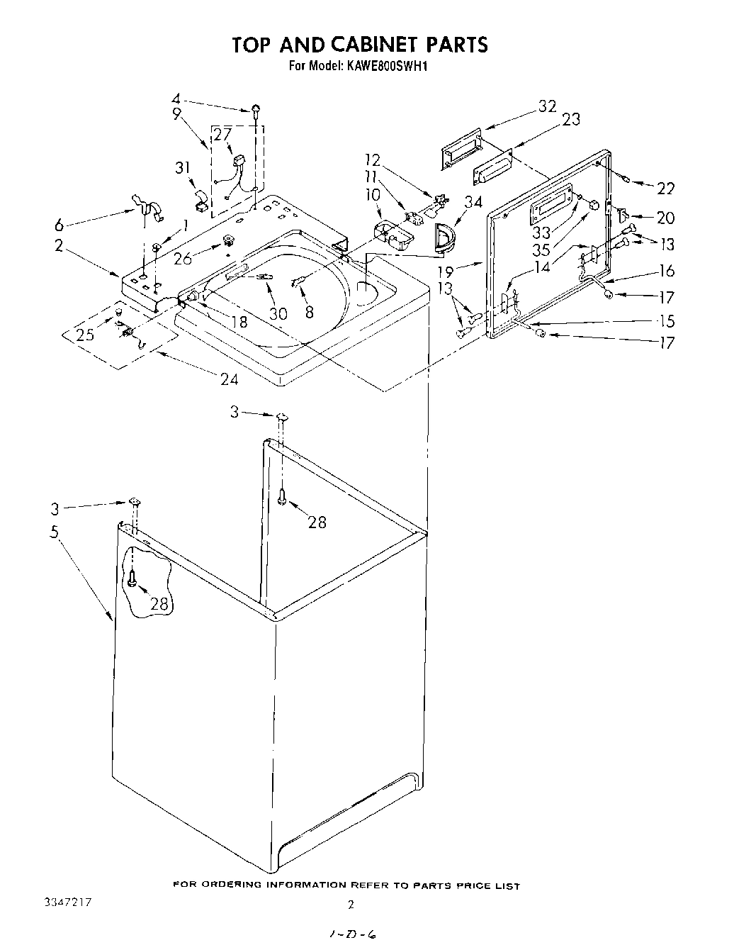 02 - TOP AND CABINET , LITERATURE AND OPTIONAL
