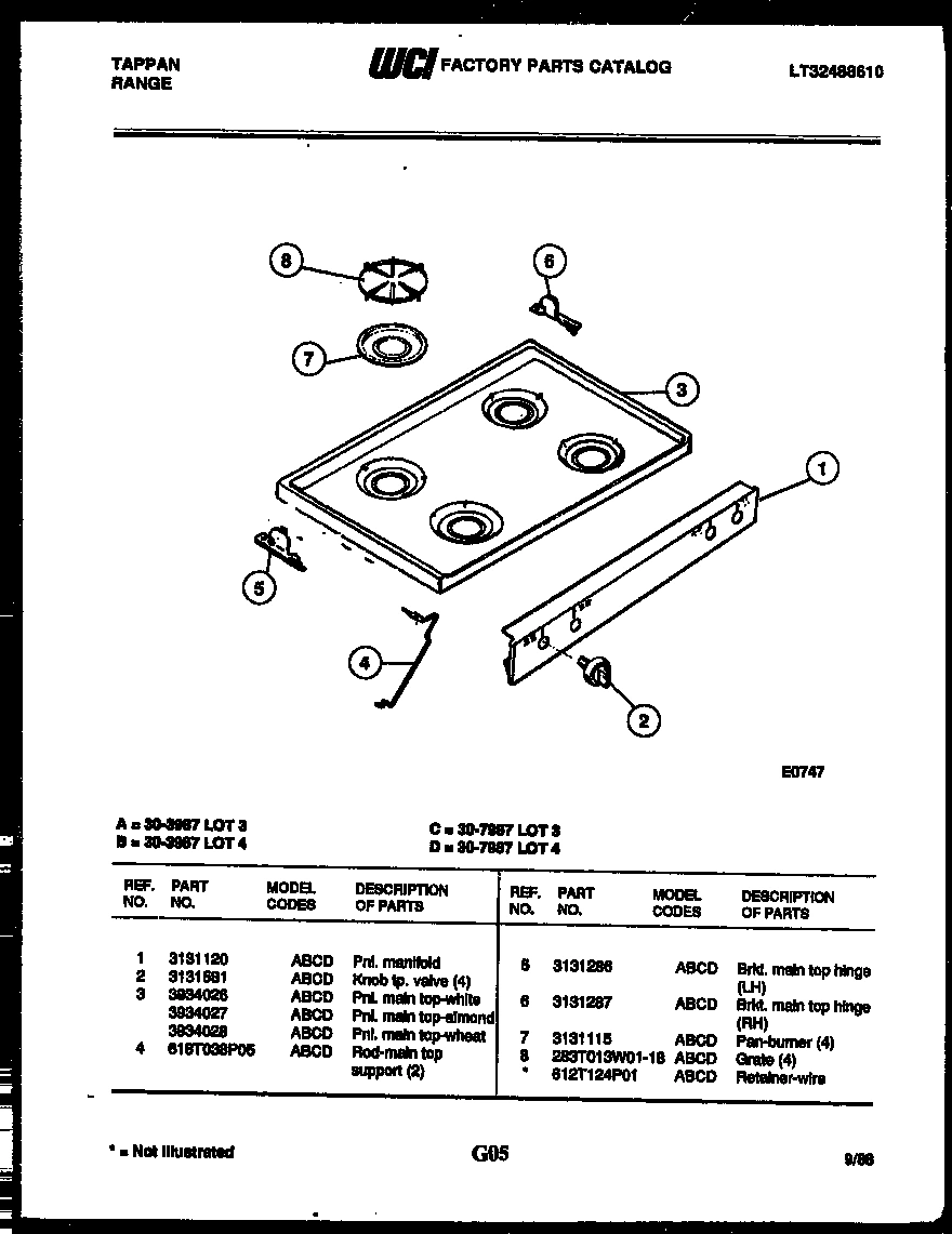04 - COOKTOP PARTS
