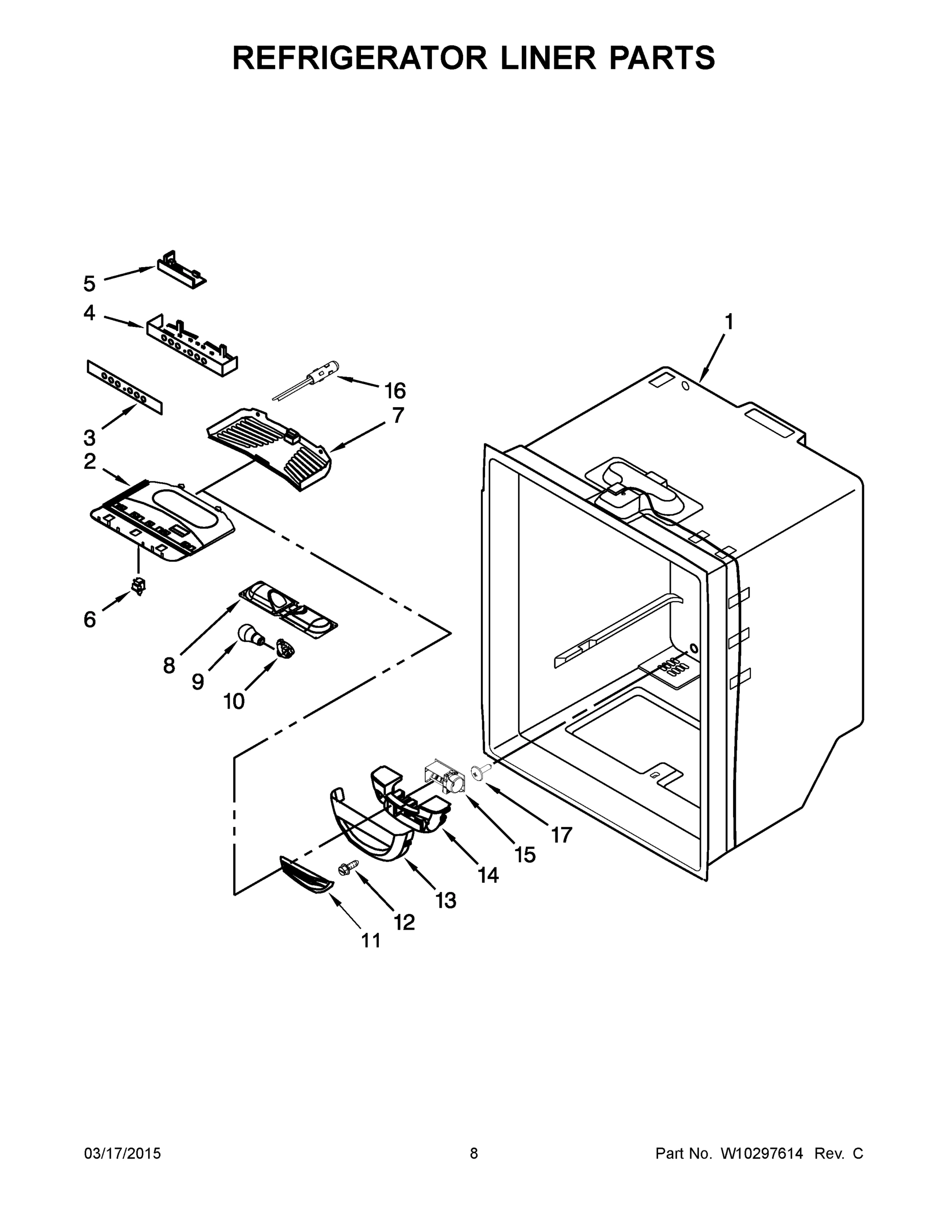 05 - REFRIGERATOR LINER PARTS