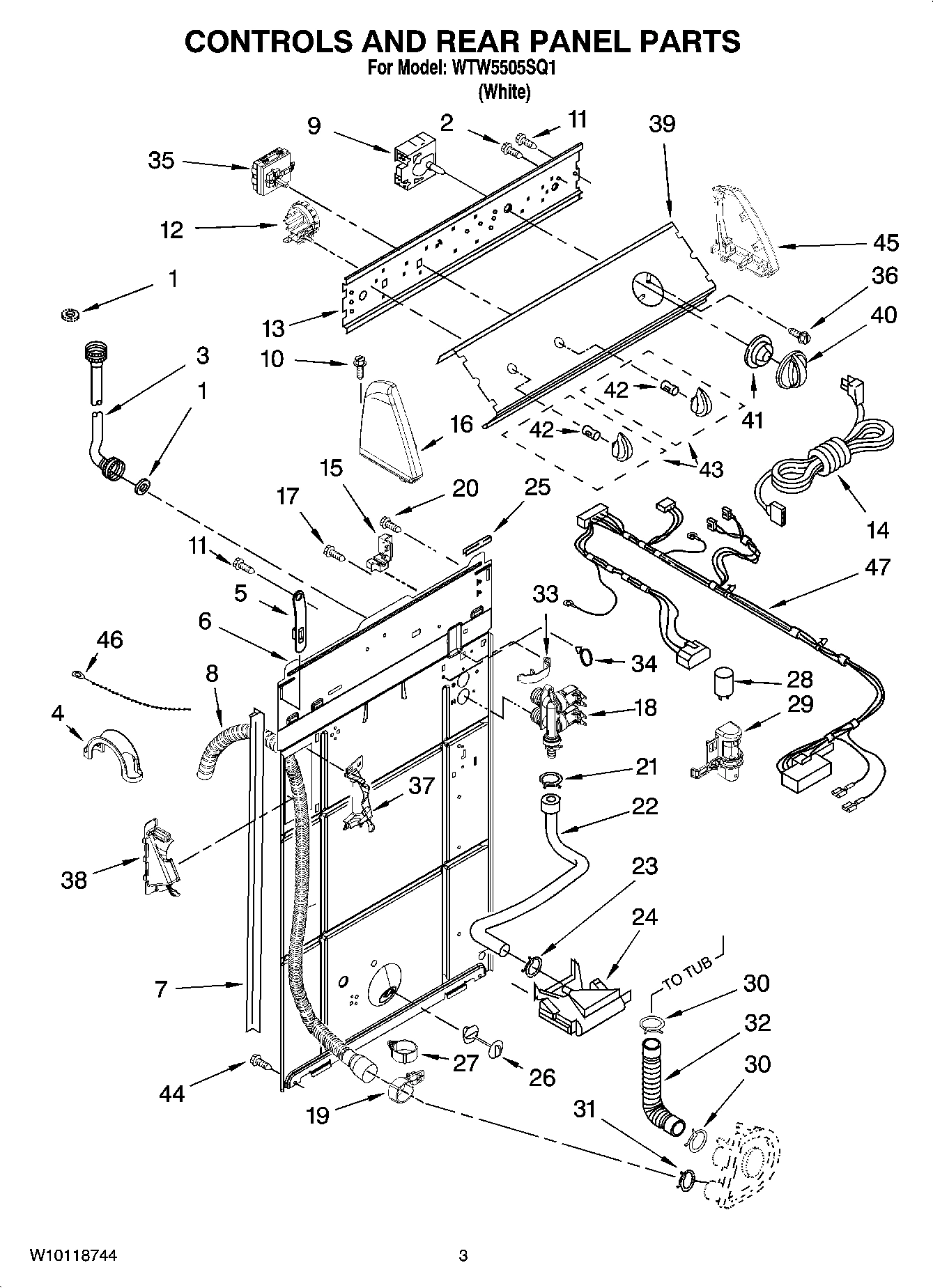 02 - CONTROLS AND REAR PANEL PARTS