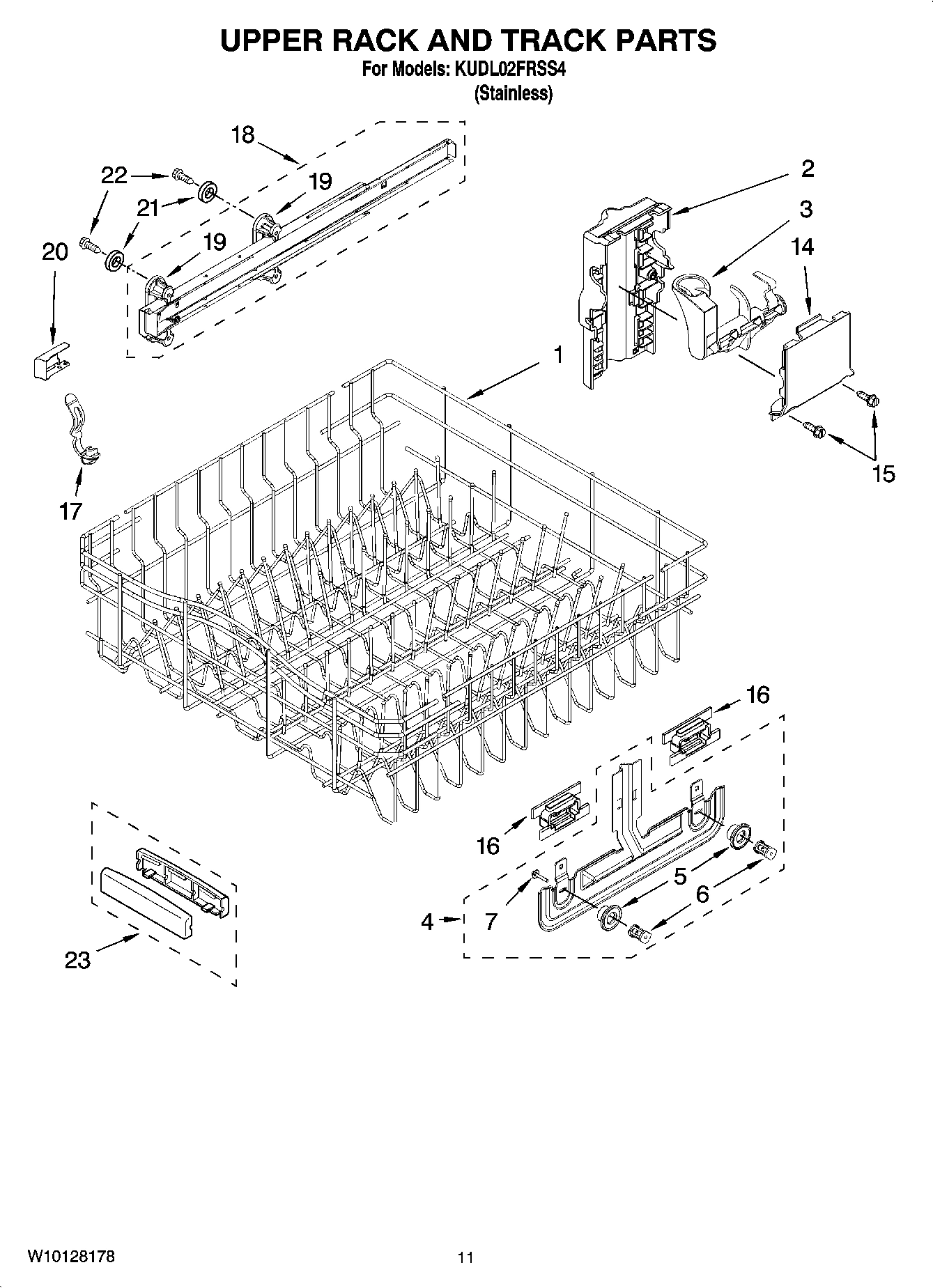 09 - UPPER RACK AND TRACK PARTS
