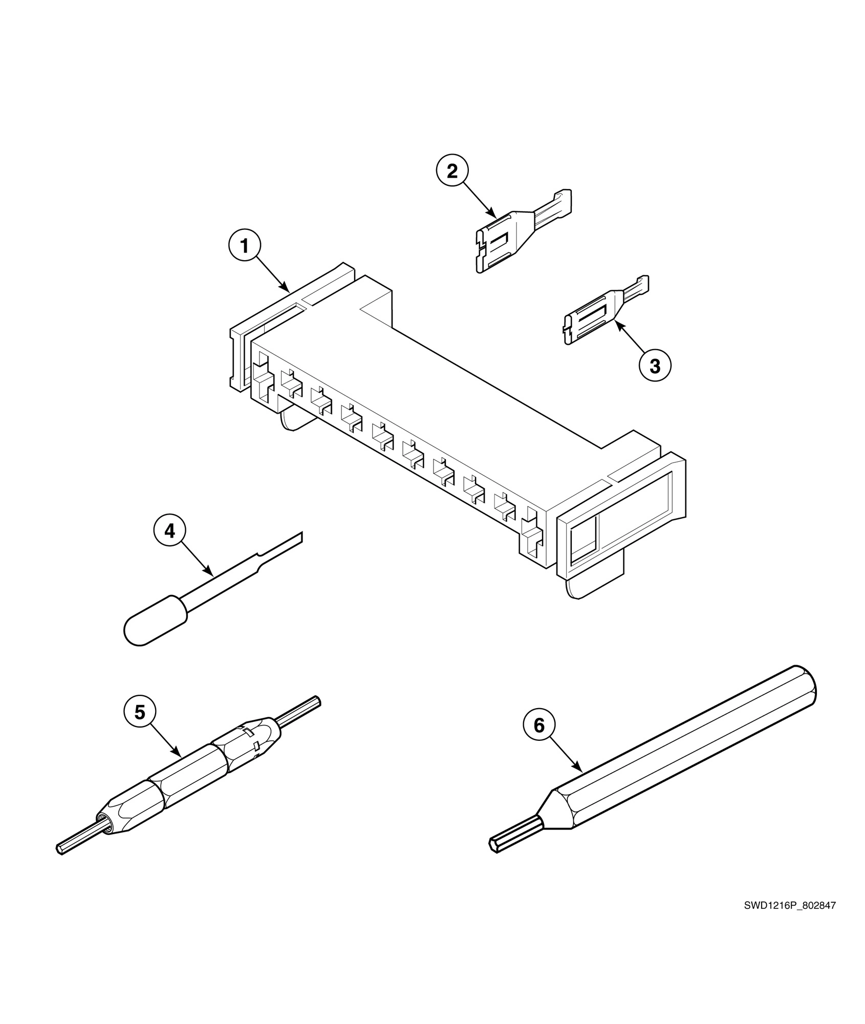 Dryer Motor Connection Block, Terminal Extractor Tools
