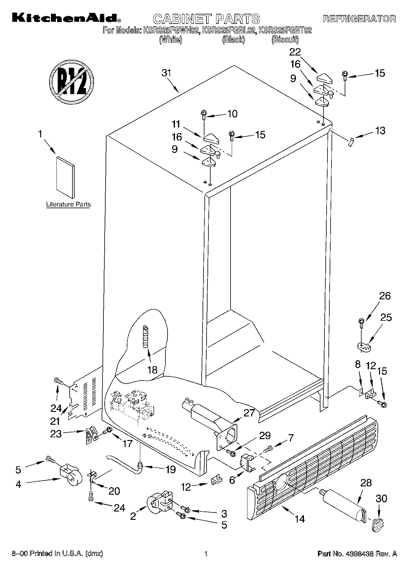 01 - CABINET, LITERATURE