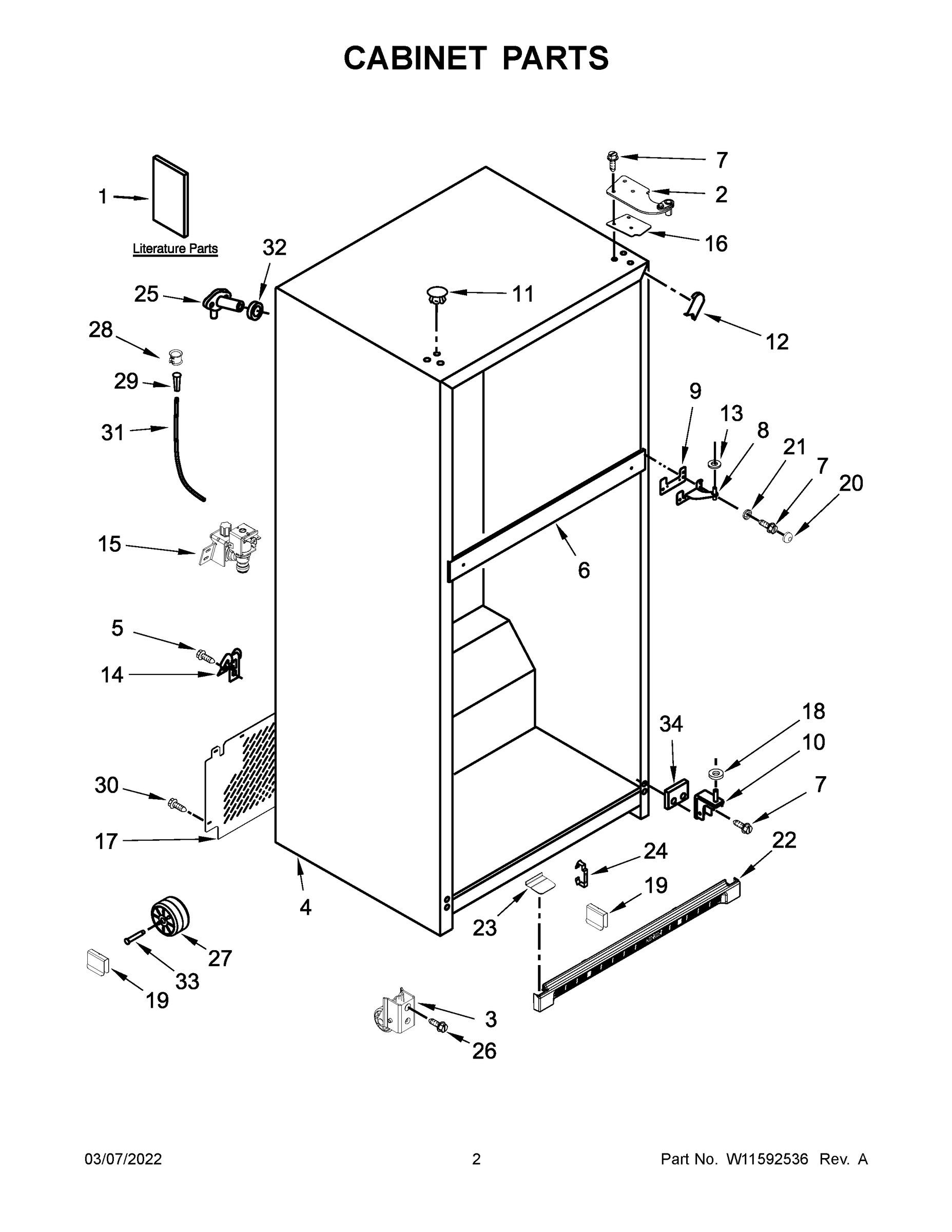 02 - CABINET PARTS