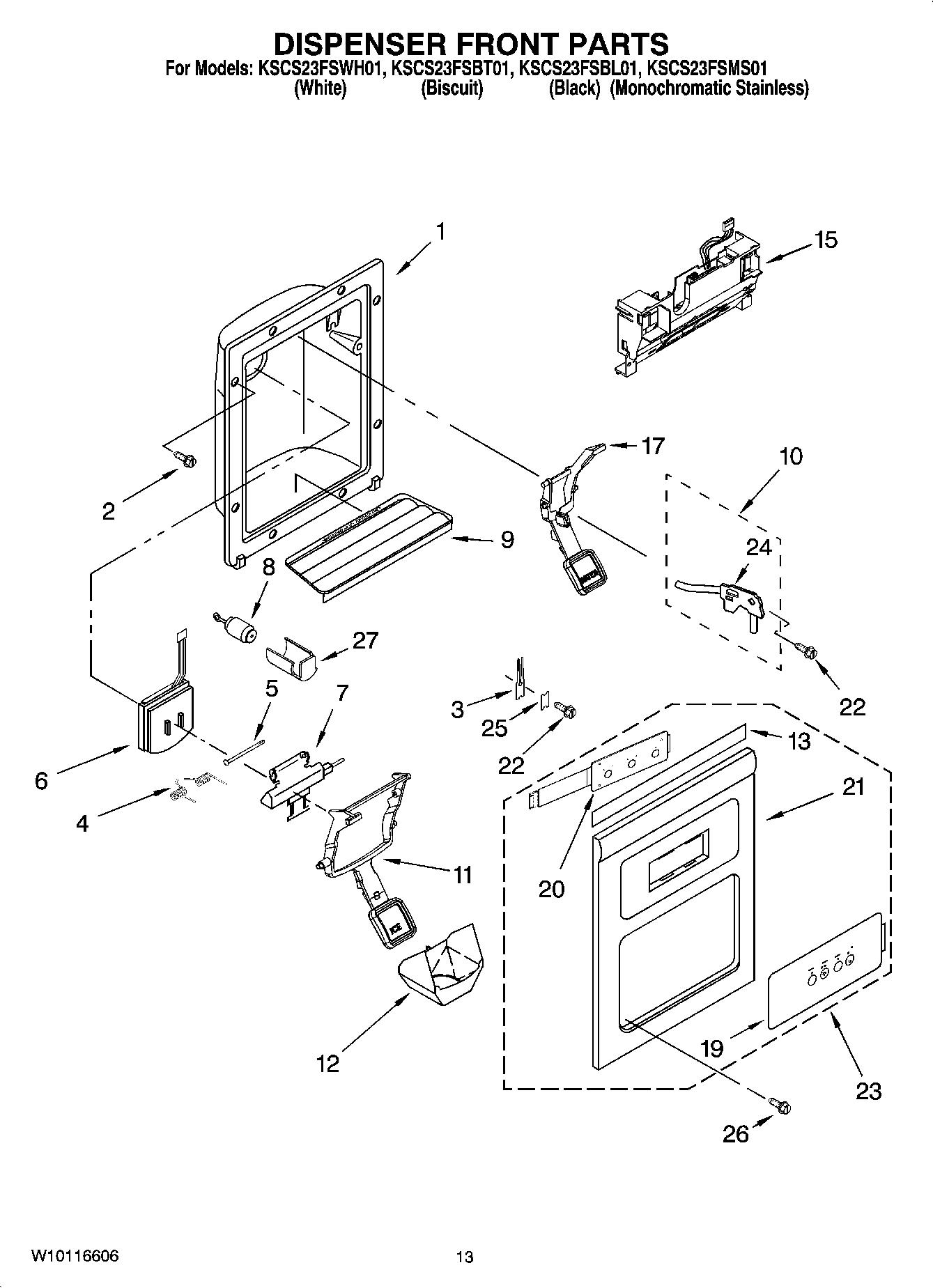 08 - DISPENSER FRONT PARTS