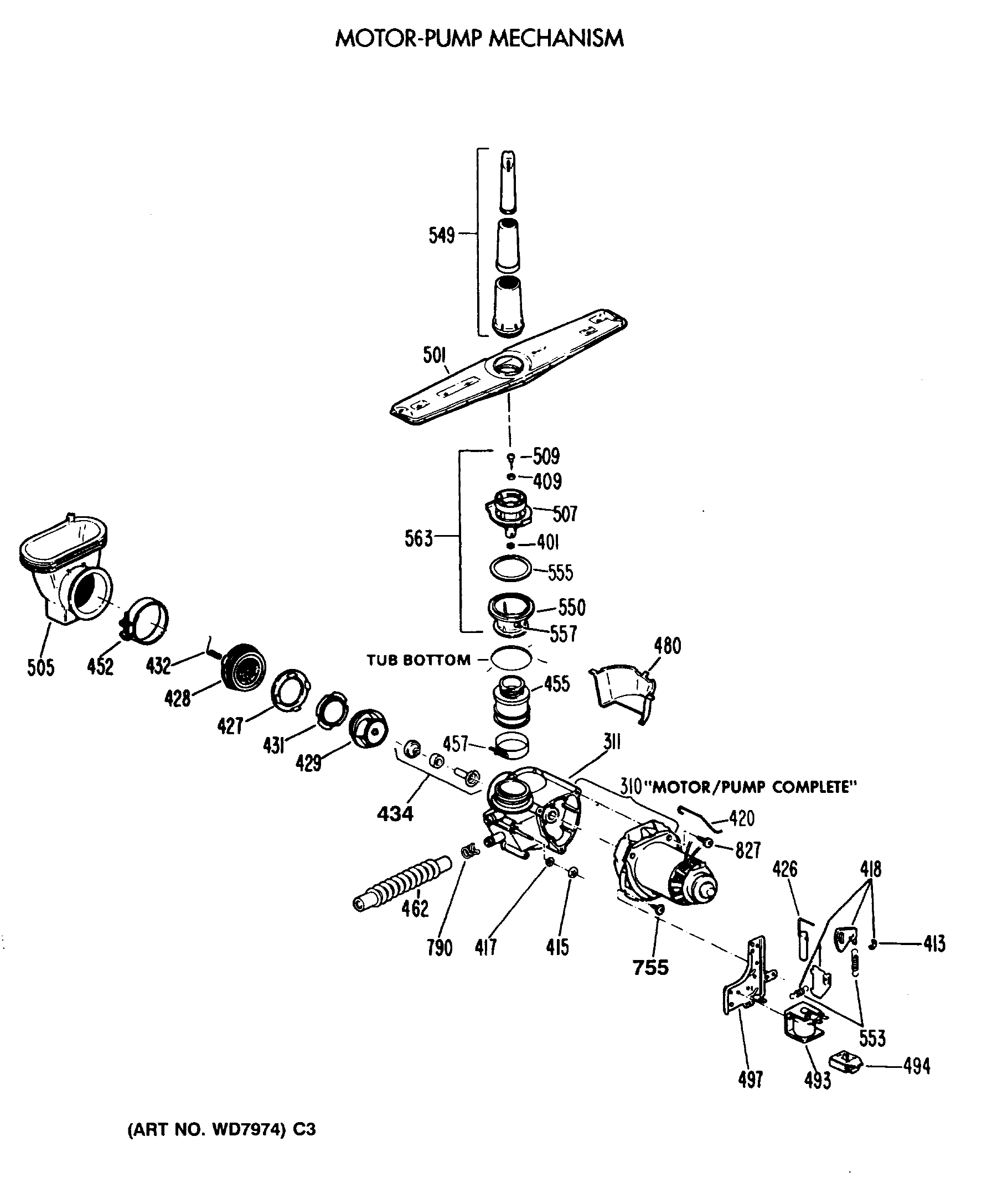 MOTOR-PUMP MECHANISM