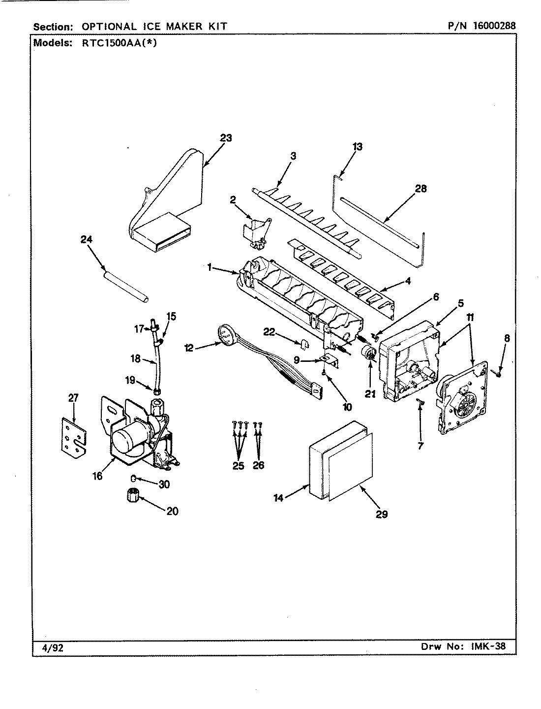 04 - OPTIONAL ICE MAKER KIT