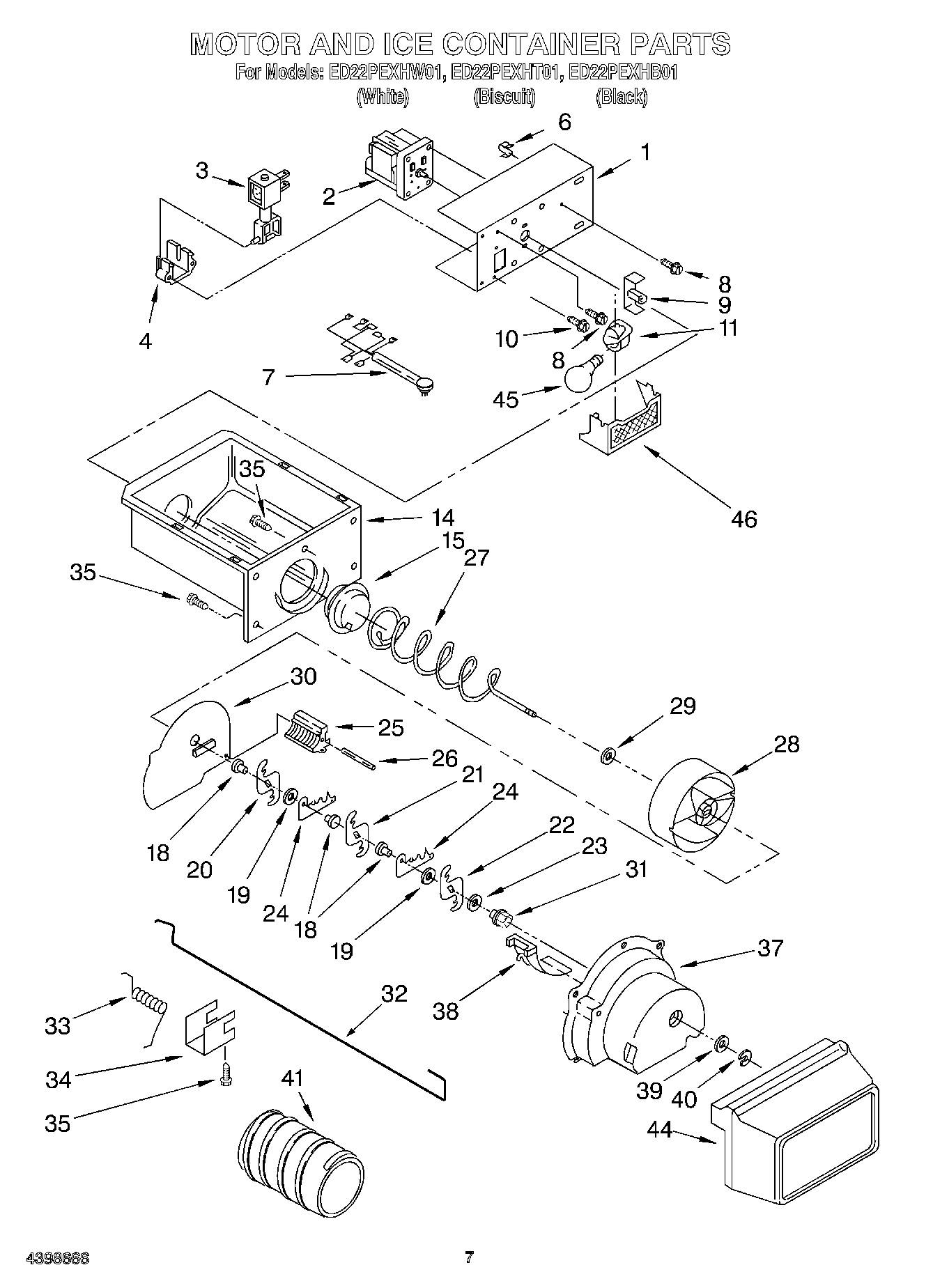 05 - MOTOR AND ICE CONTAINER