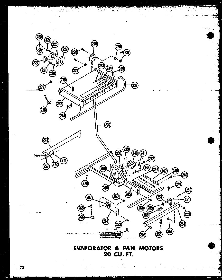02 - EVAP & FAN MOTORS 20 CU. FT.