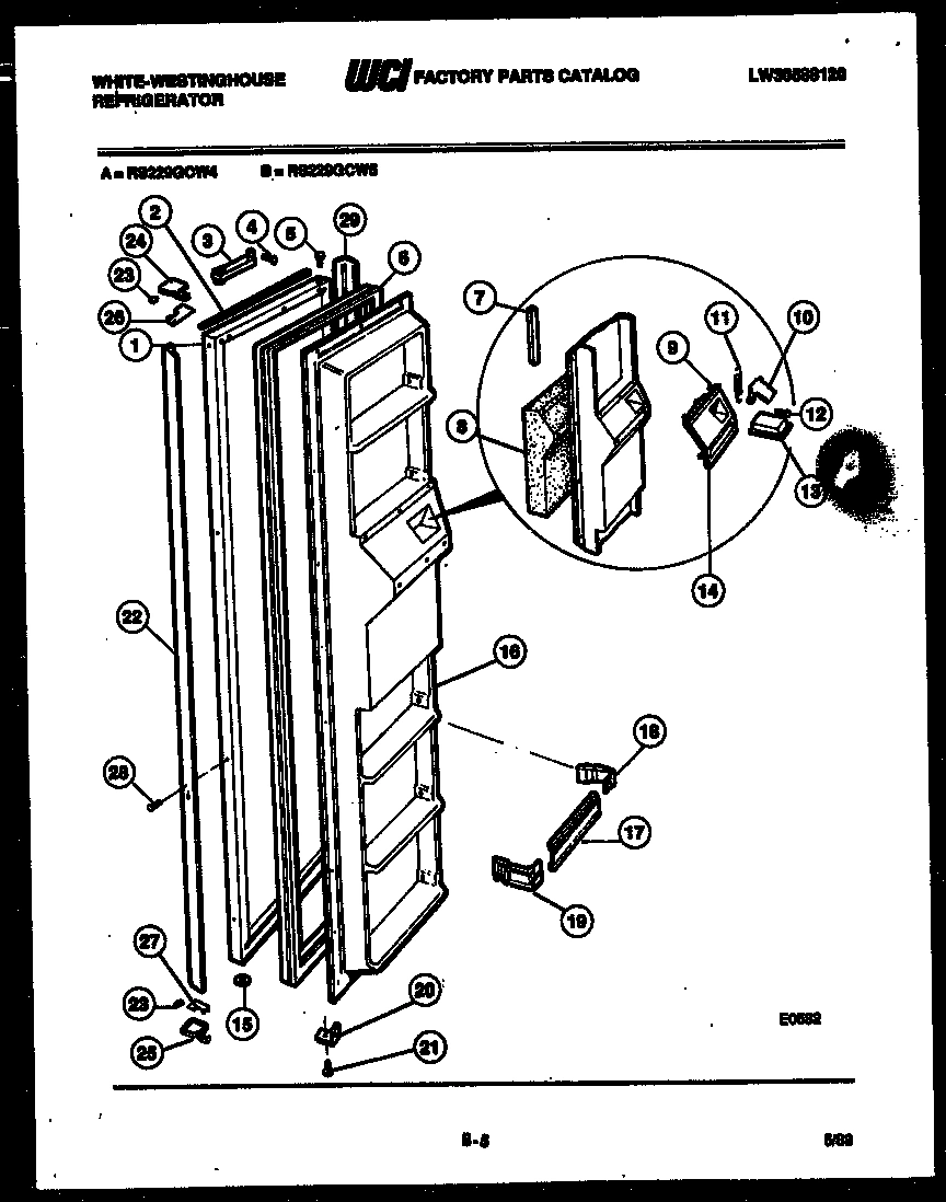 02 - FREEZER DOOR PARTS