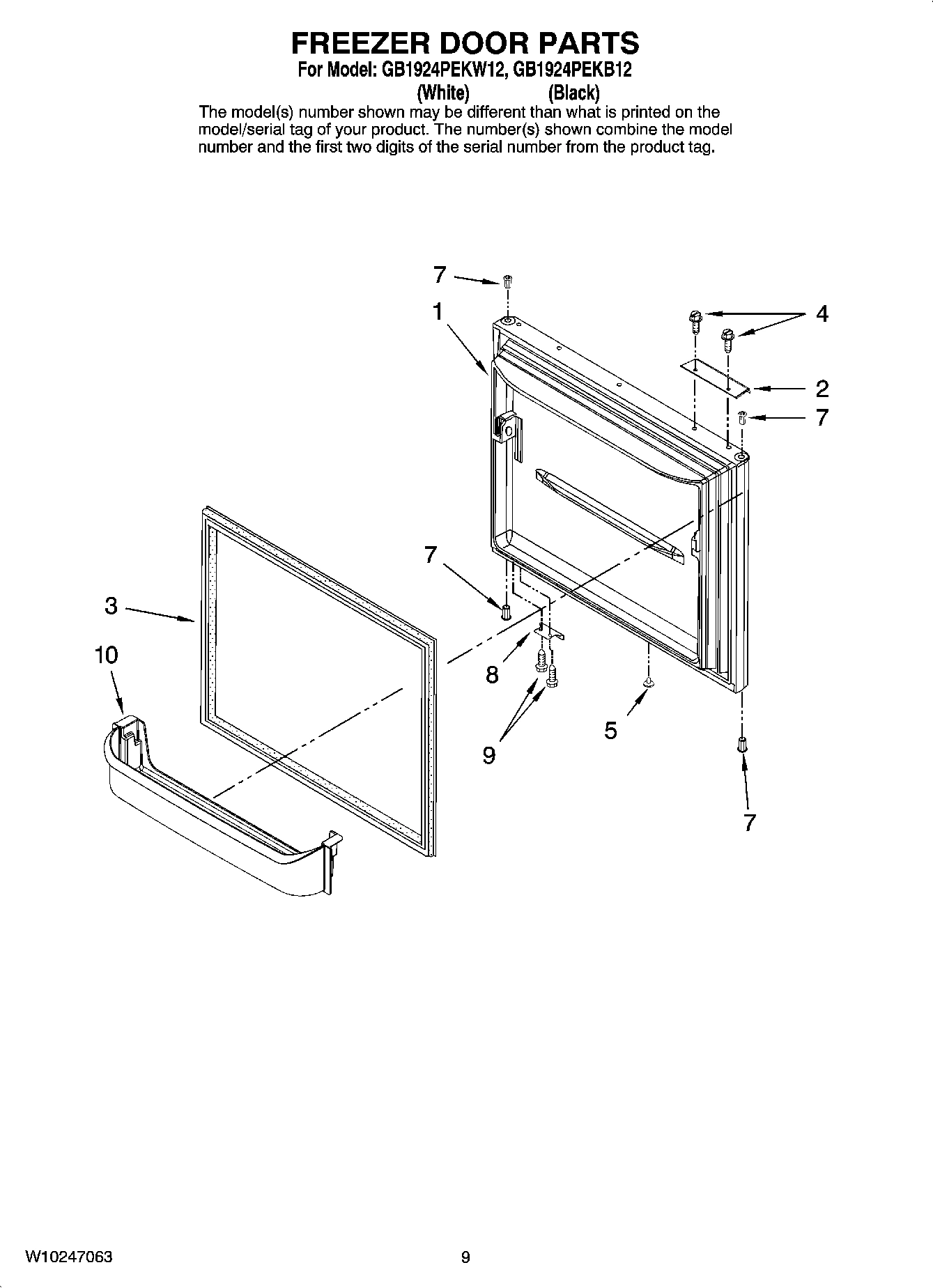 05 - FREEZER DOOR PARTS