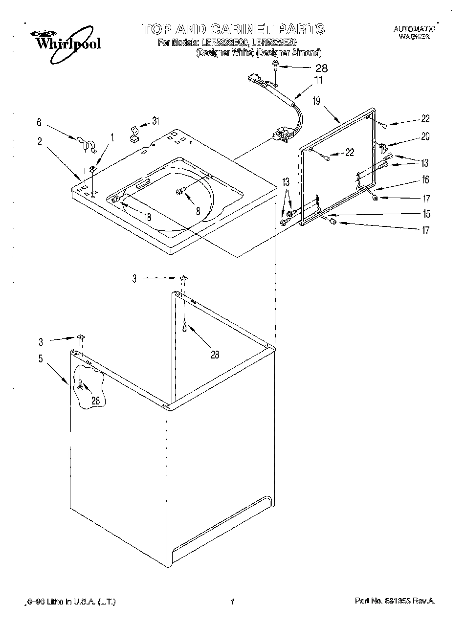 01 - TOP AND CABINET