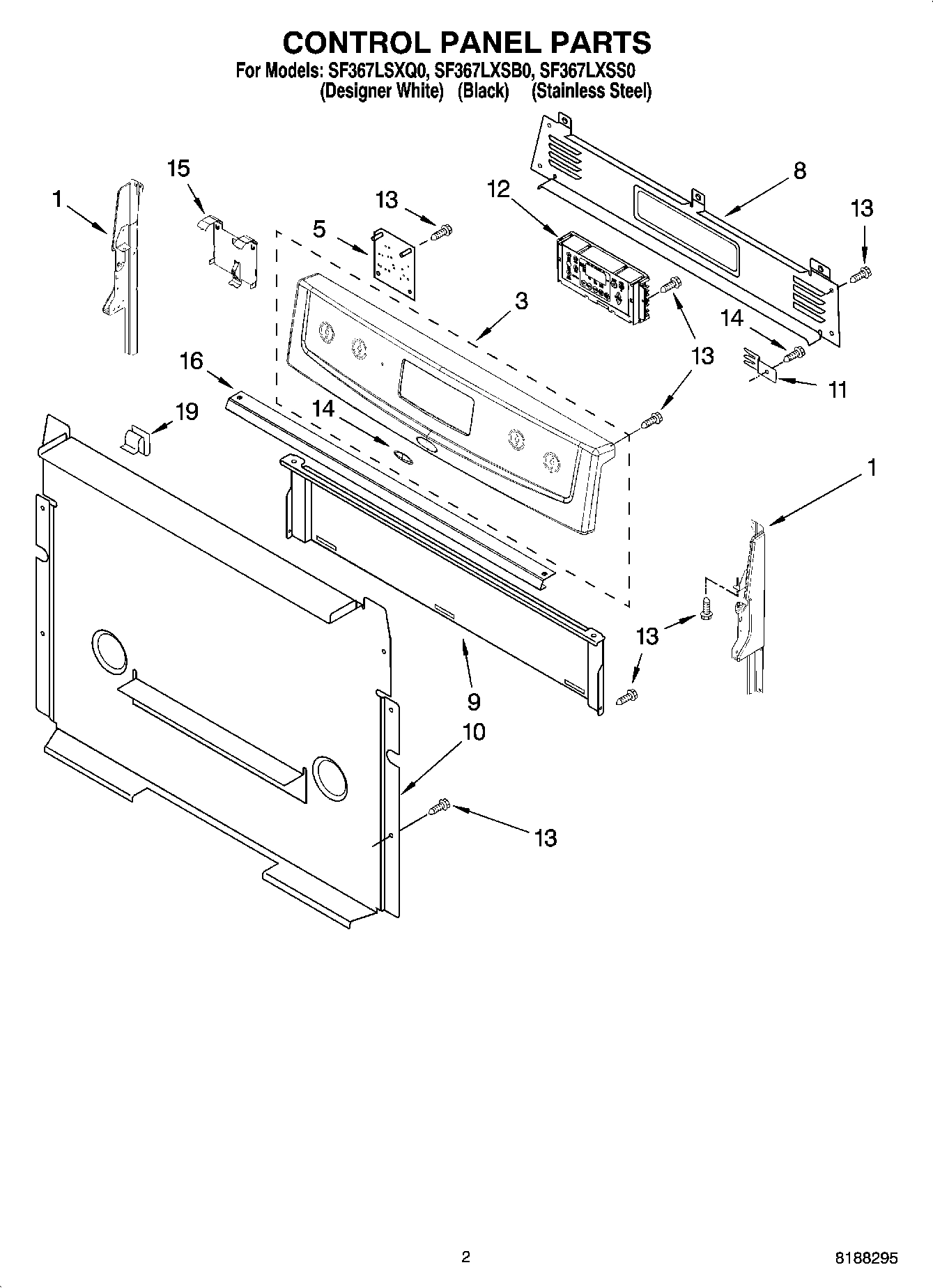 02 - CONTROL PANEL PARTS
