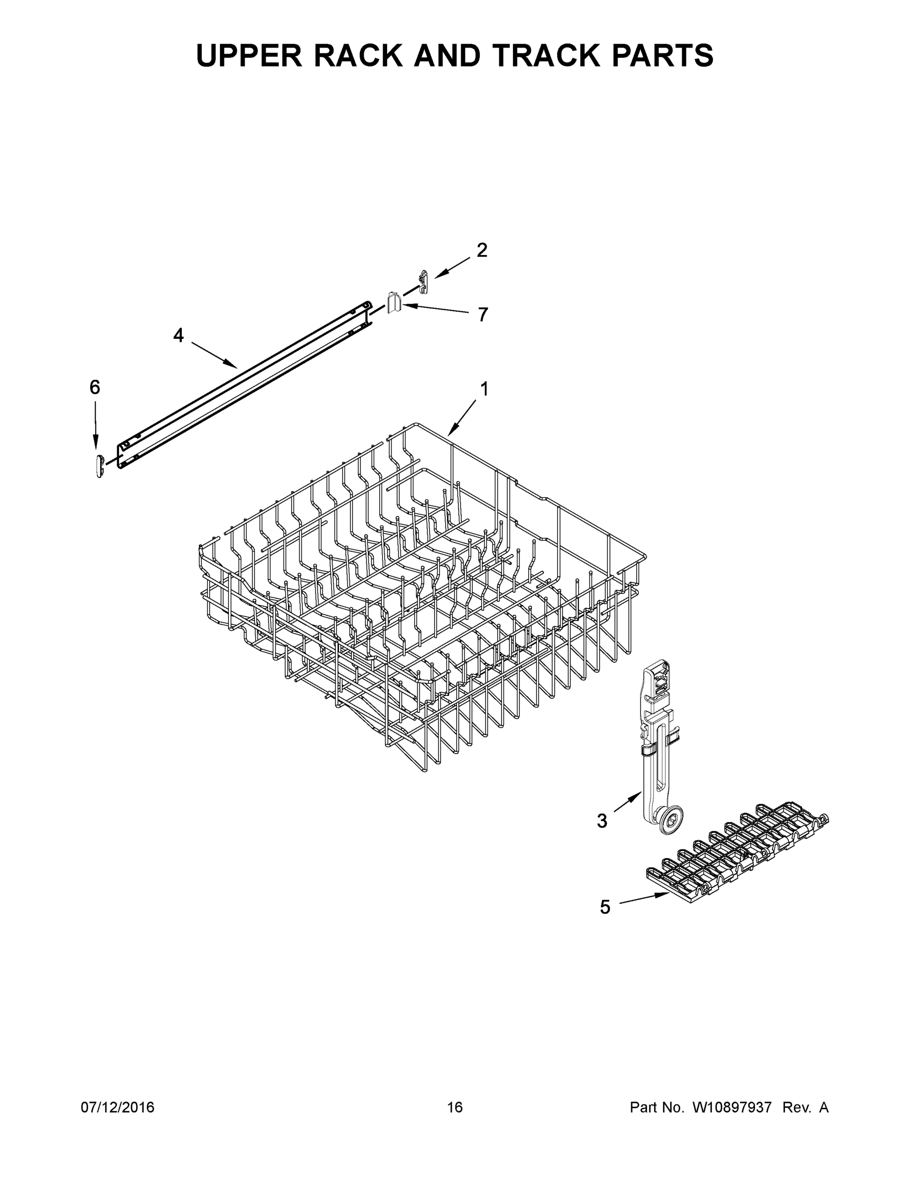 09 - UPPER RACK AND TRACK PARTS