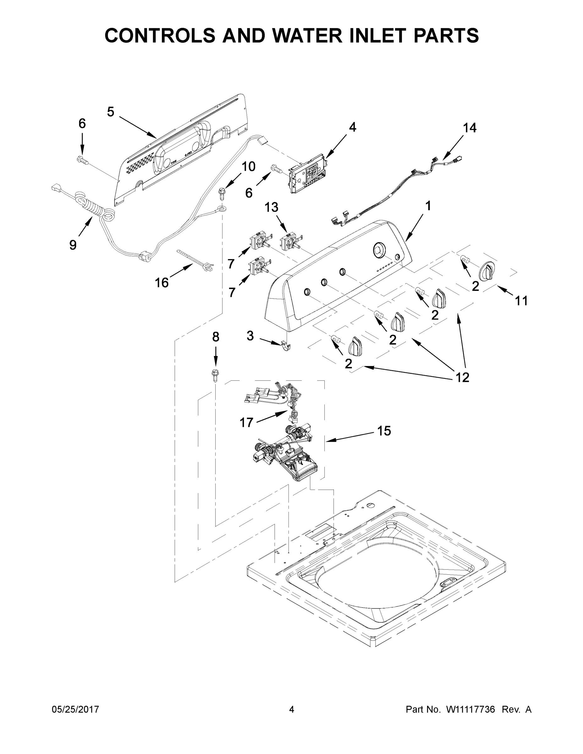 03 - CONTROLS AND WATER INLET PARTS