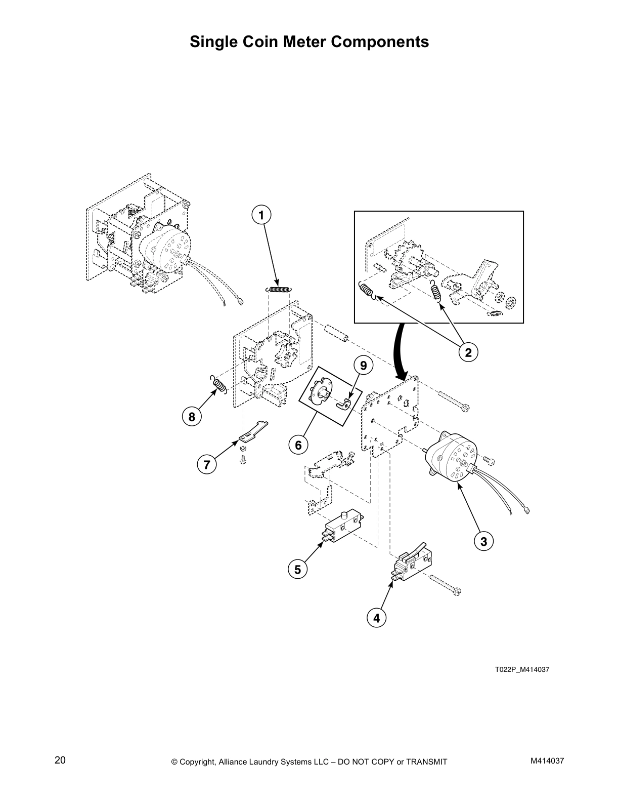 Single Coin Meter Components
