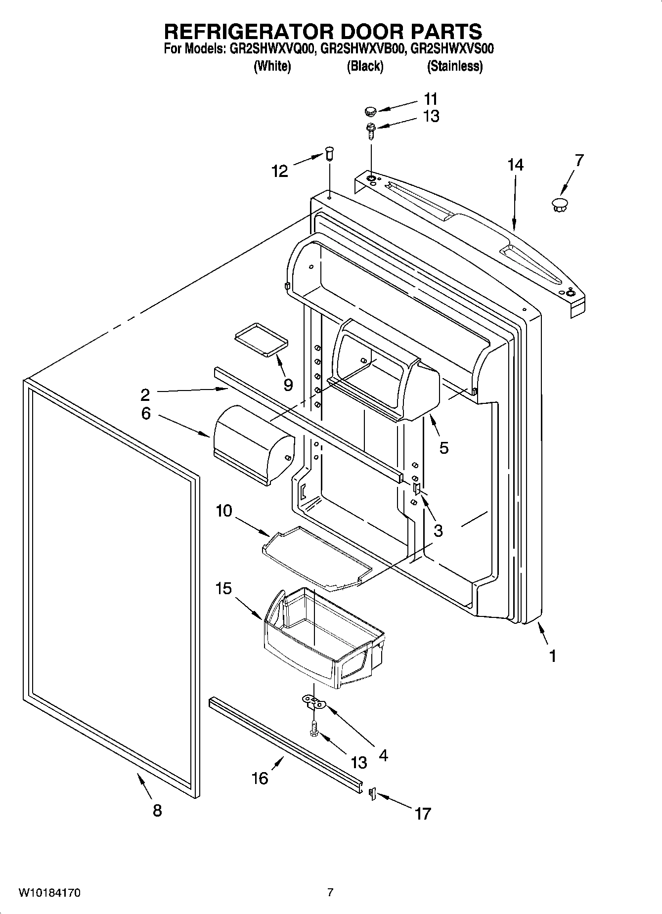 04 - REFRIGERATOR DOOR PARTS