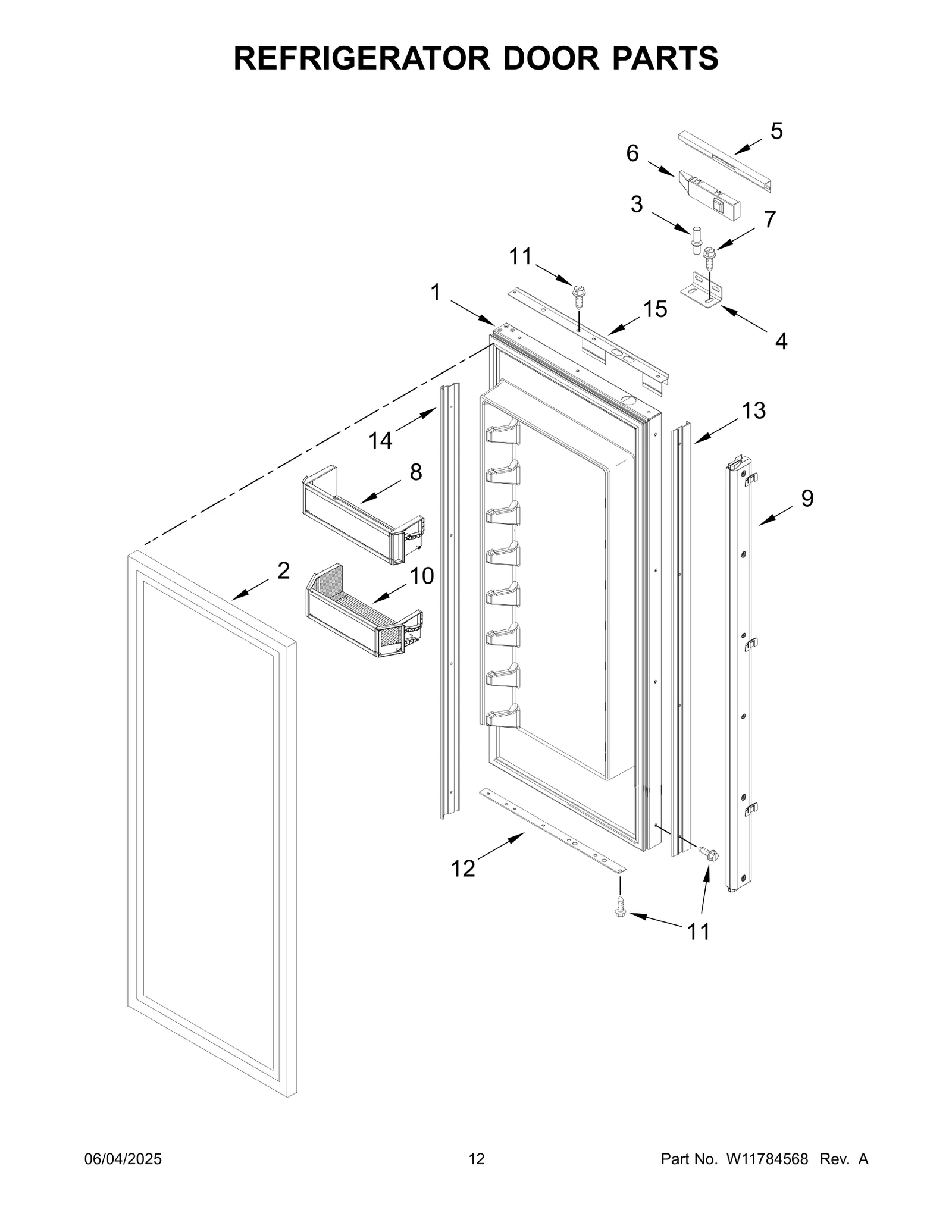 REFRIGERATOR DOOR PARTS