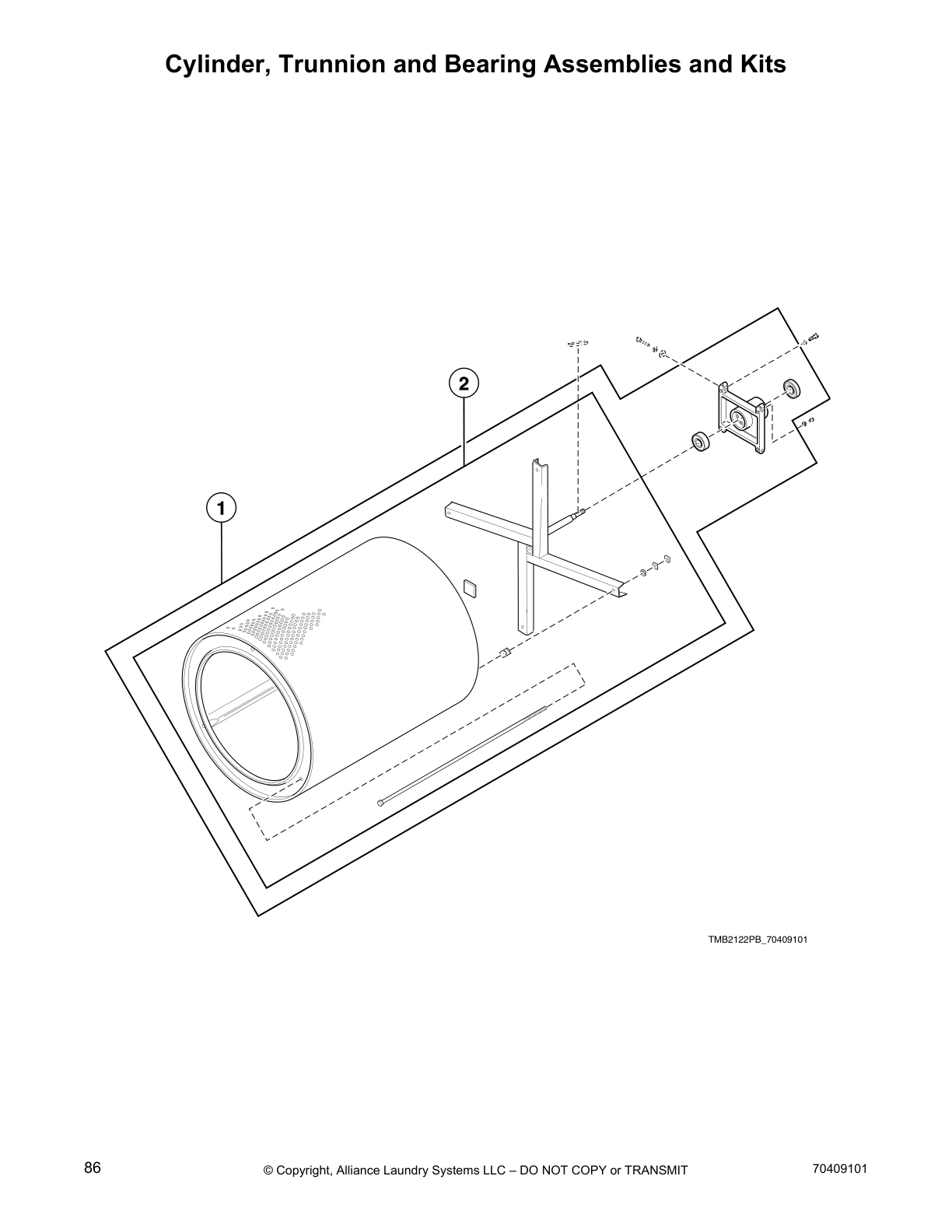 Cylinder, Trunnion and Bearing Assemblies and Kits
