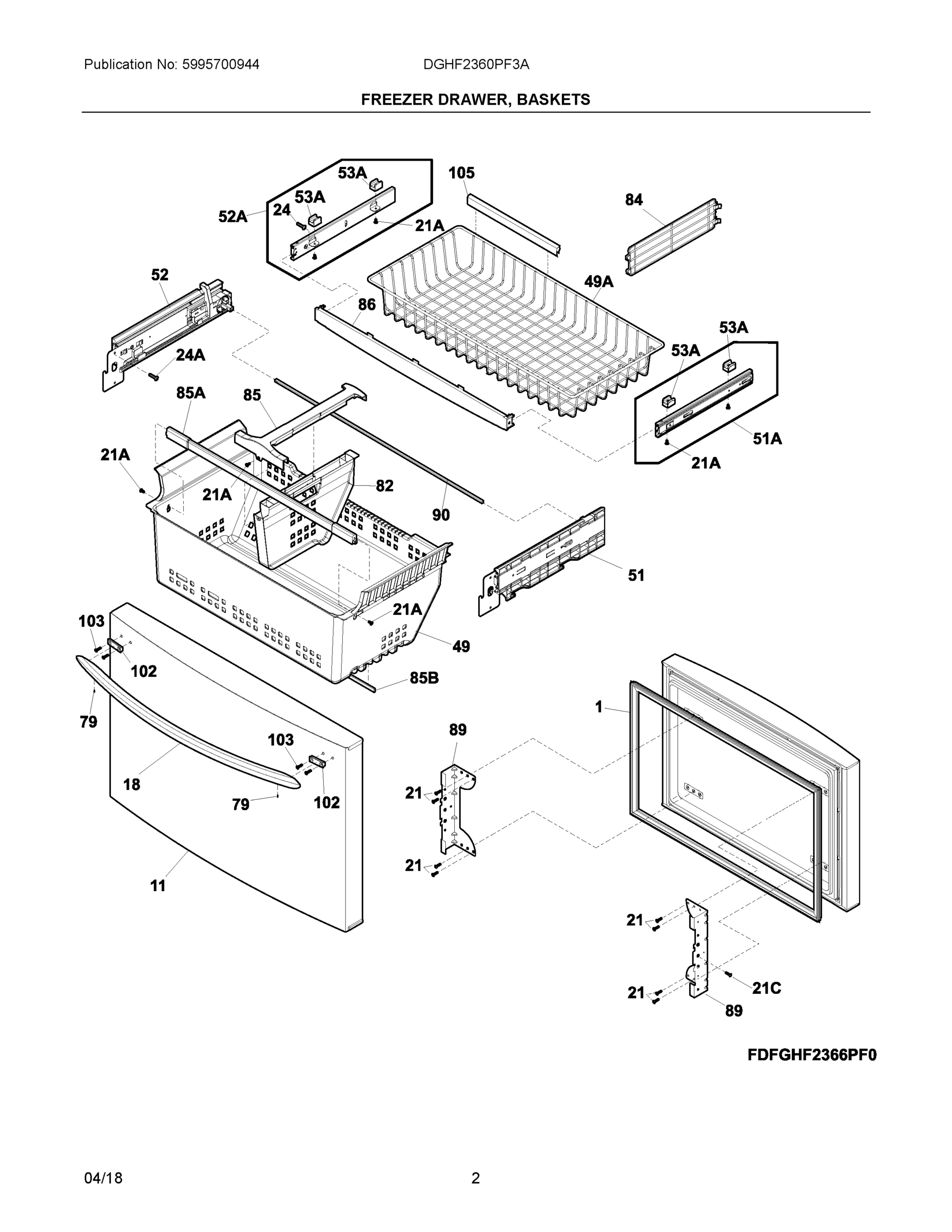 02 - FREEZER DRAWER, BASKETS