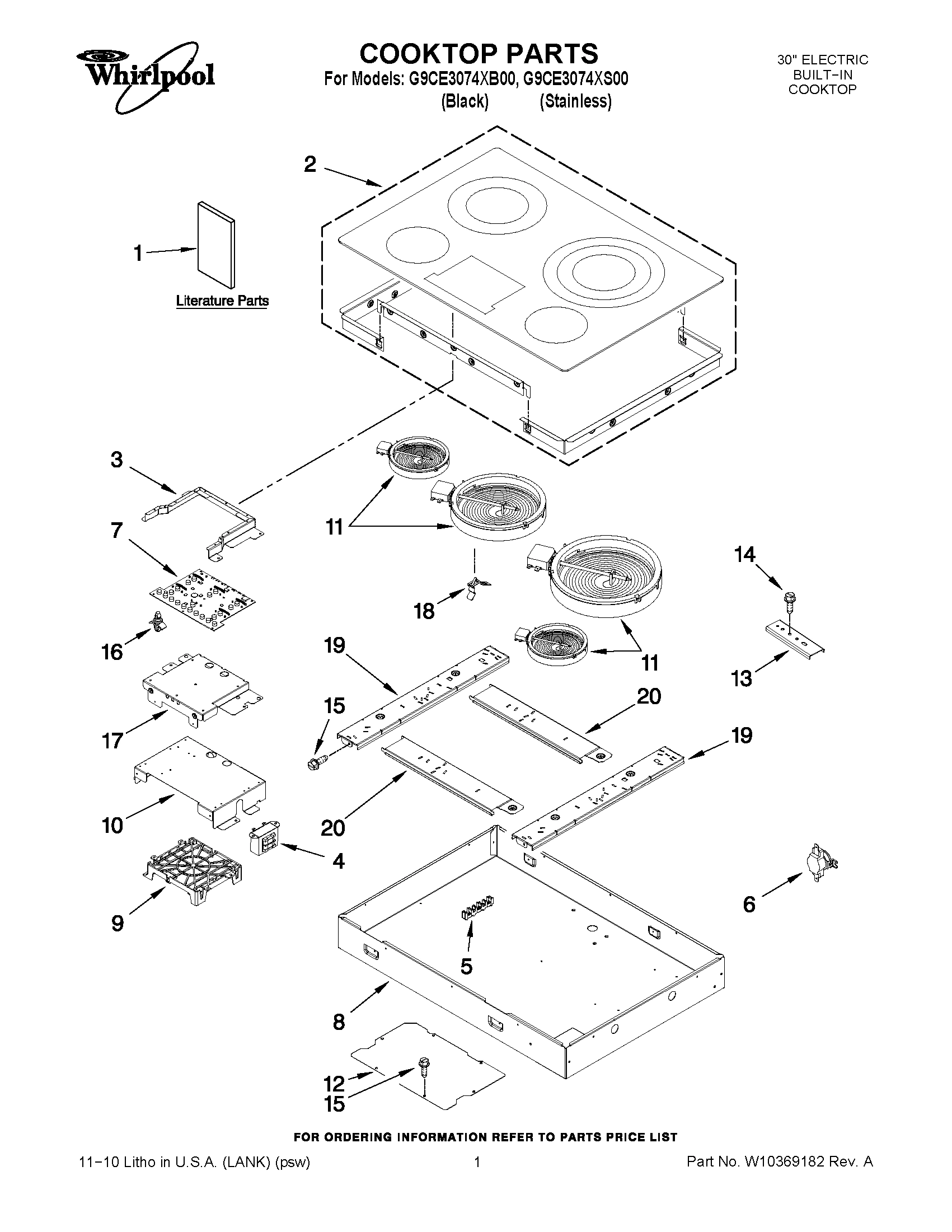 01 - COOKTOP PARTS