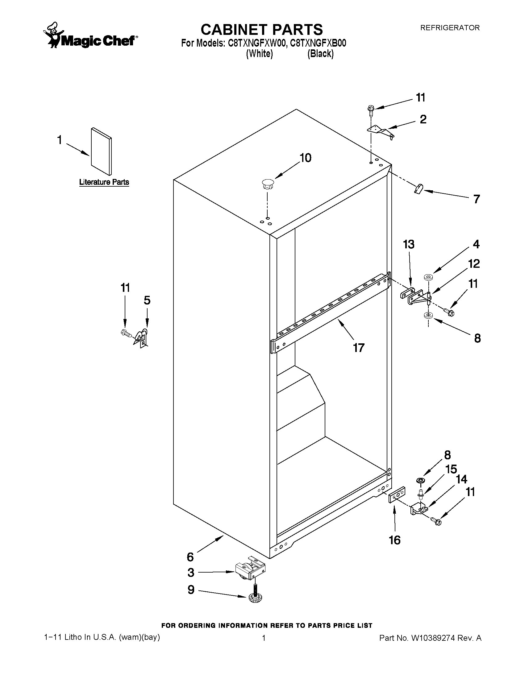 01 - CABINET PARTS
