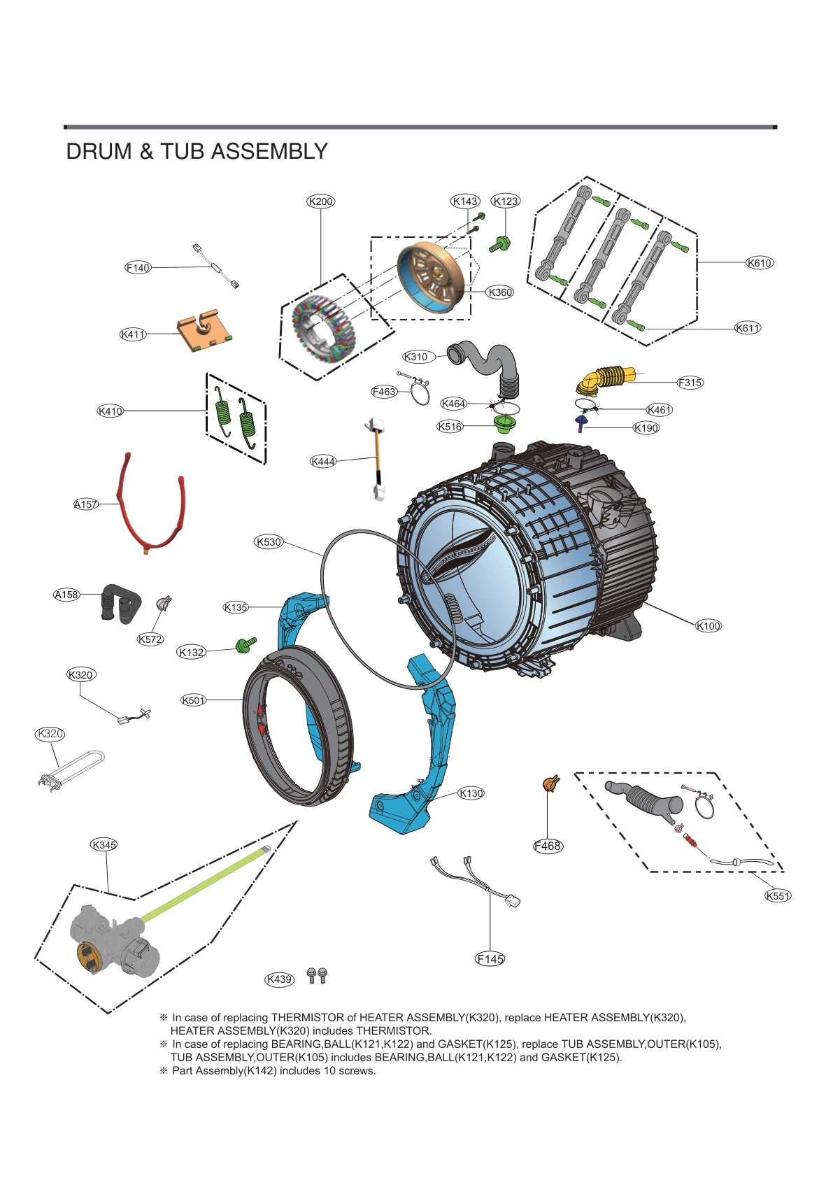 DRUM & TUB ASSEMBLY