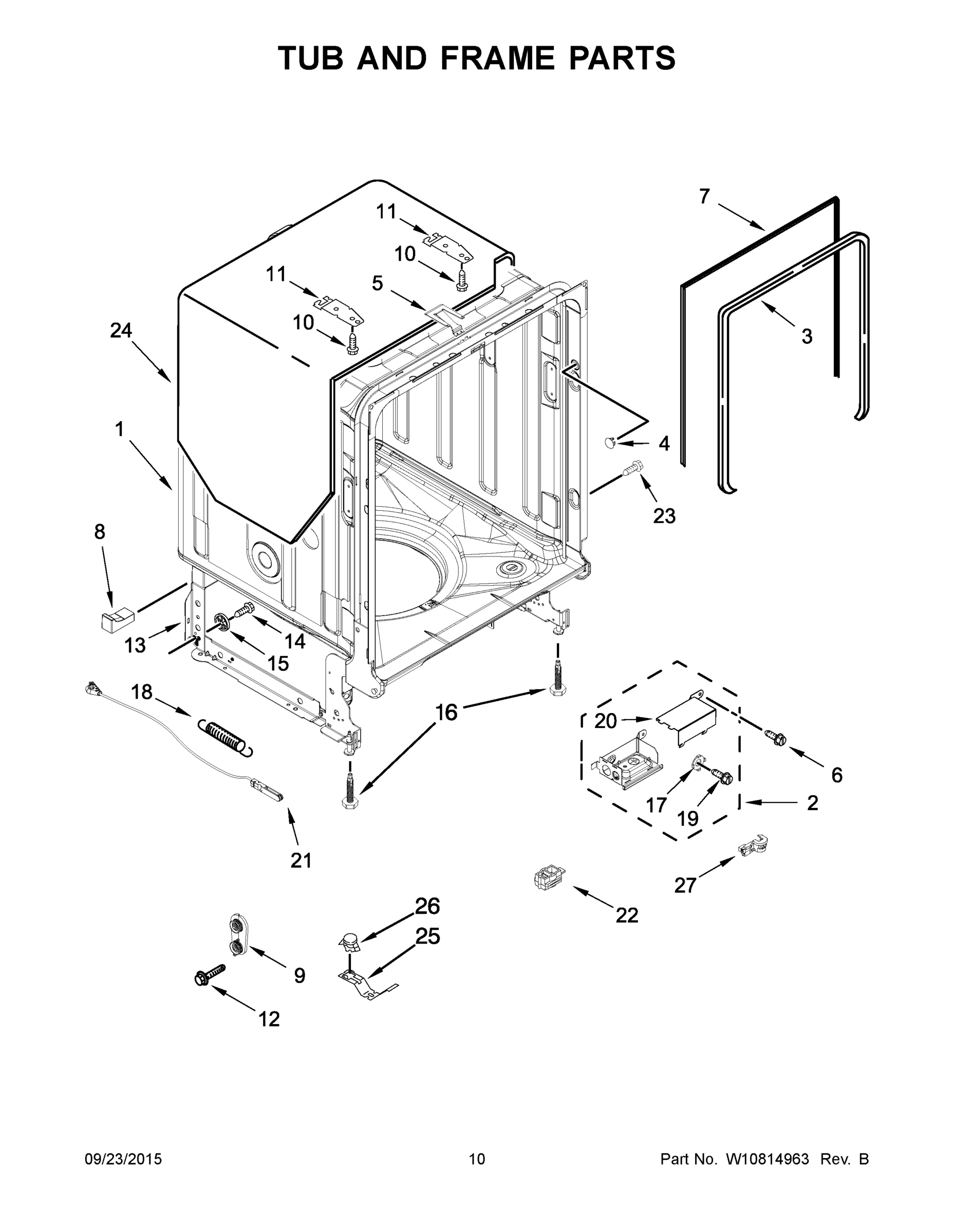 06 - TUB AND FRAME PARTS