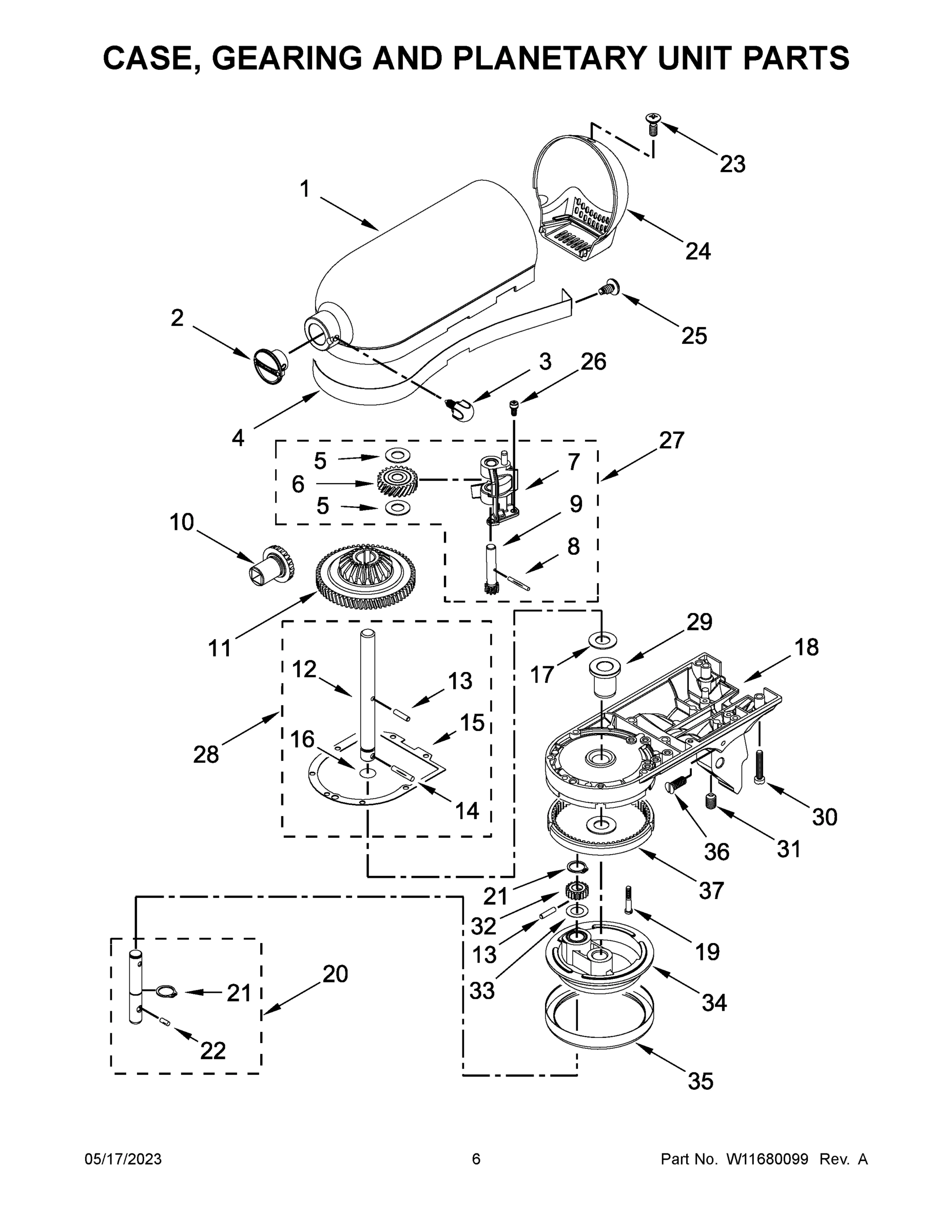 04 - CASE, GEARING AND PLANETARY UNIT PARTS