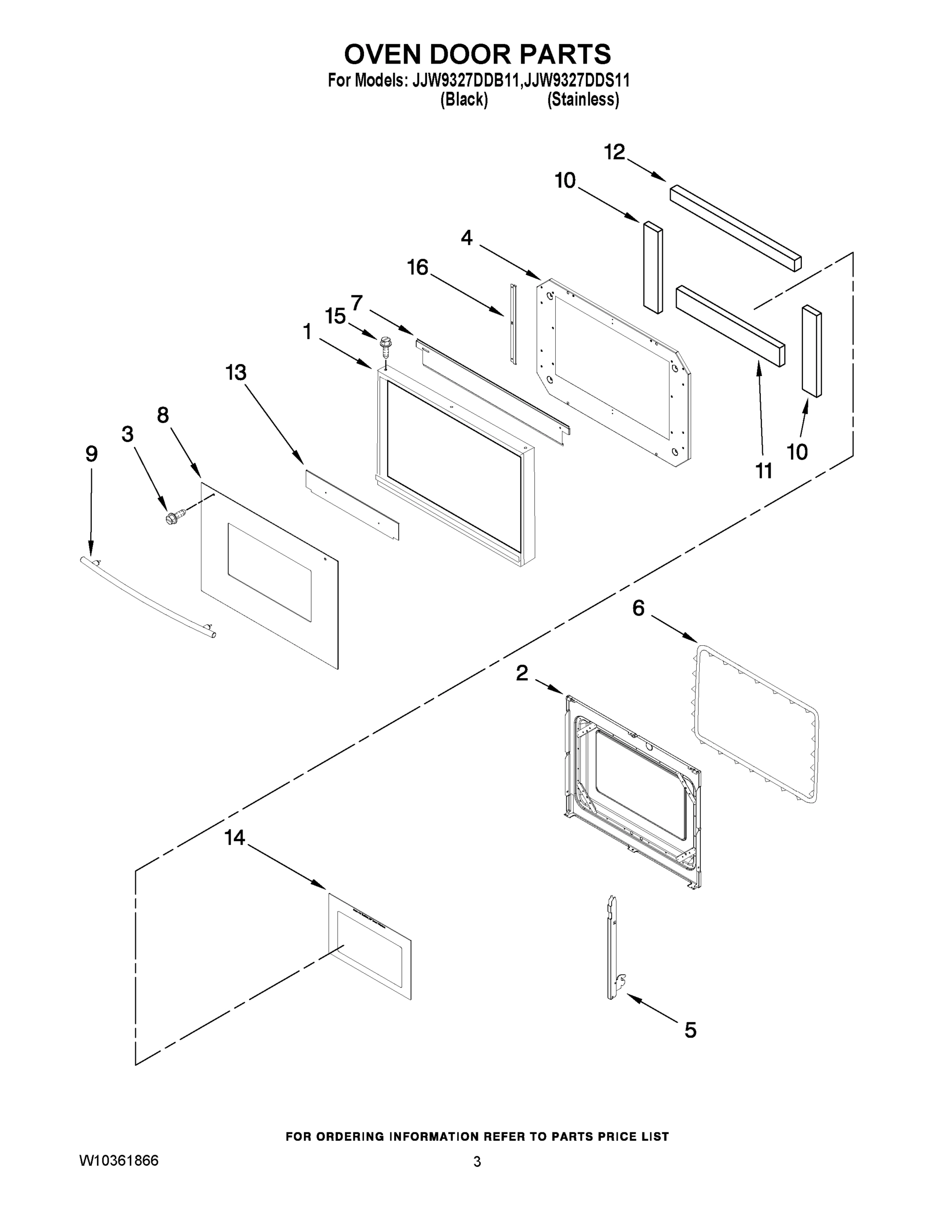 02 - OVEN DOOR PARTS