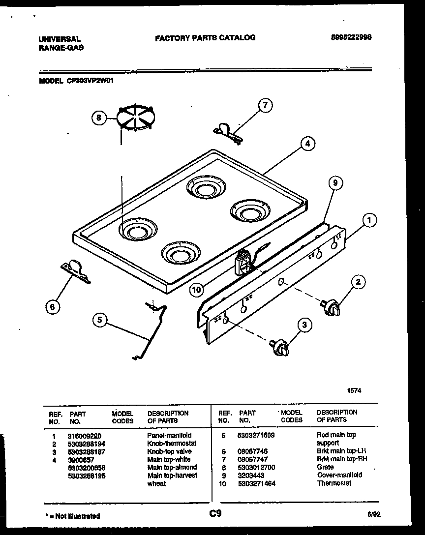 03 - COOKTOP PARTS