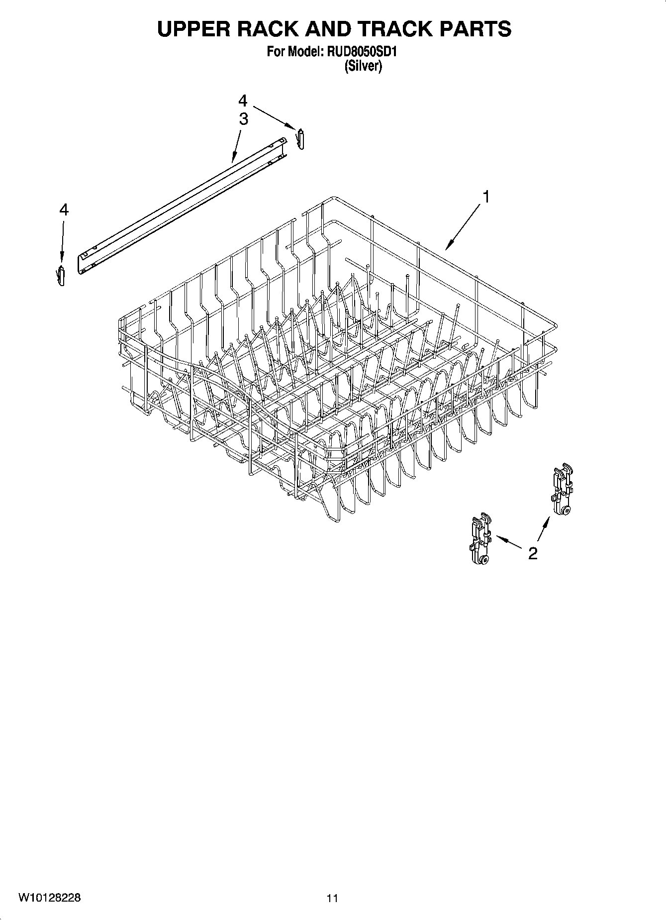 09 - UPPER RACK AND TRACK PARTS