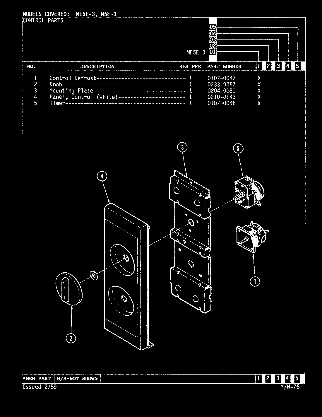 02 - CONTROL PANEL (ME5E-3)