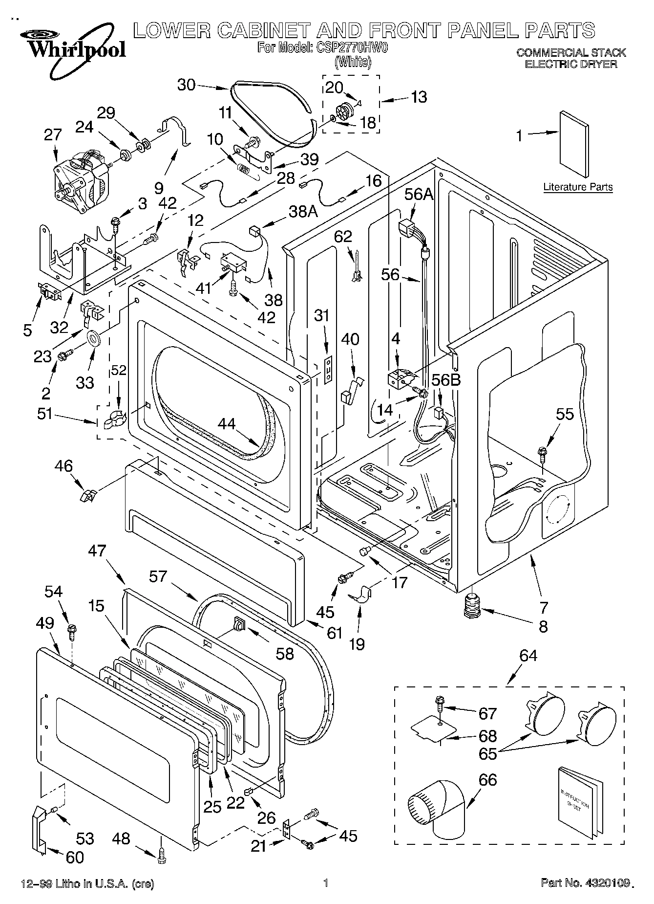 01 - LOWER CABINET AND FRONT PANEL, LITE
