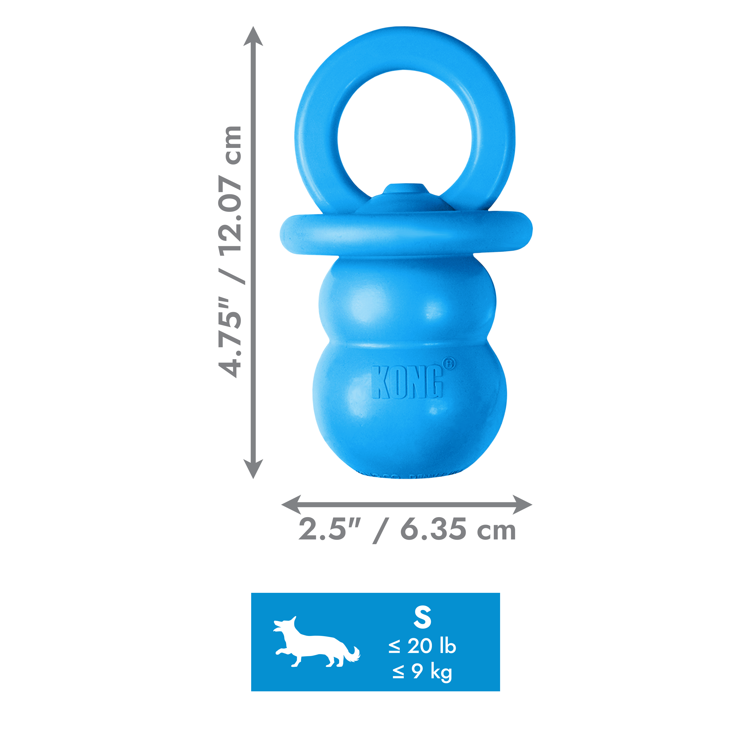 KONG Binkie Blue dimoffpack product image