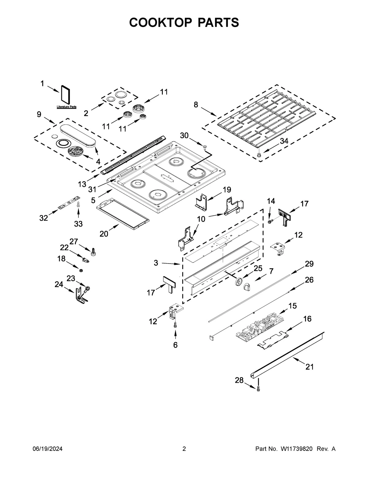 02 - COOKTOP PARTS