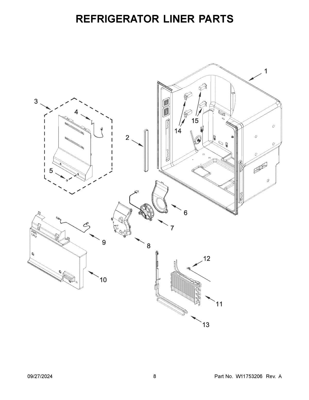 05 - REFRIGERATOR LINER PARTS