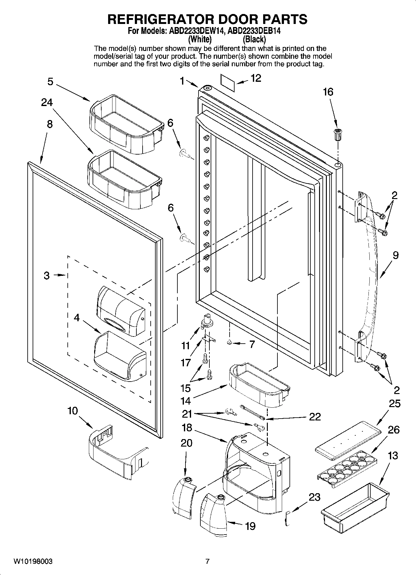 04 - REFRIGERATOR DOOR PARTS